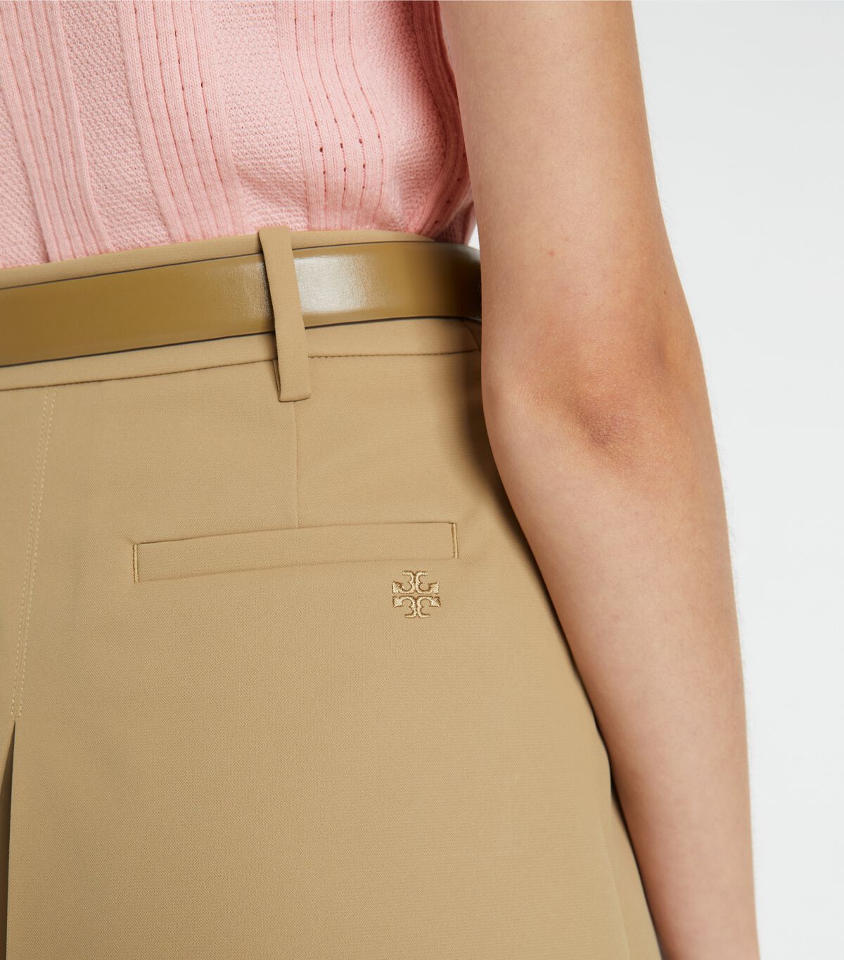 tory burch pleated front nylon golf skirt
