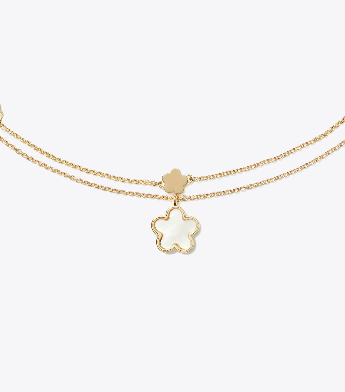 tory burch forget me not layered pendant necklace