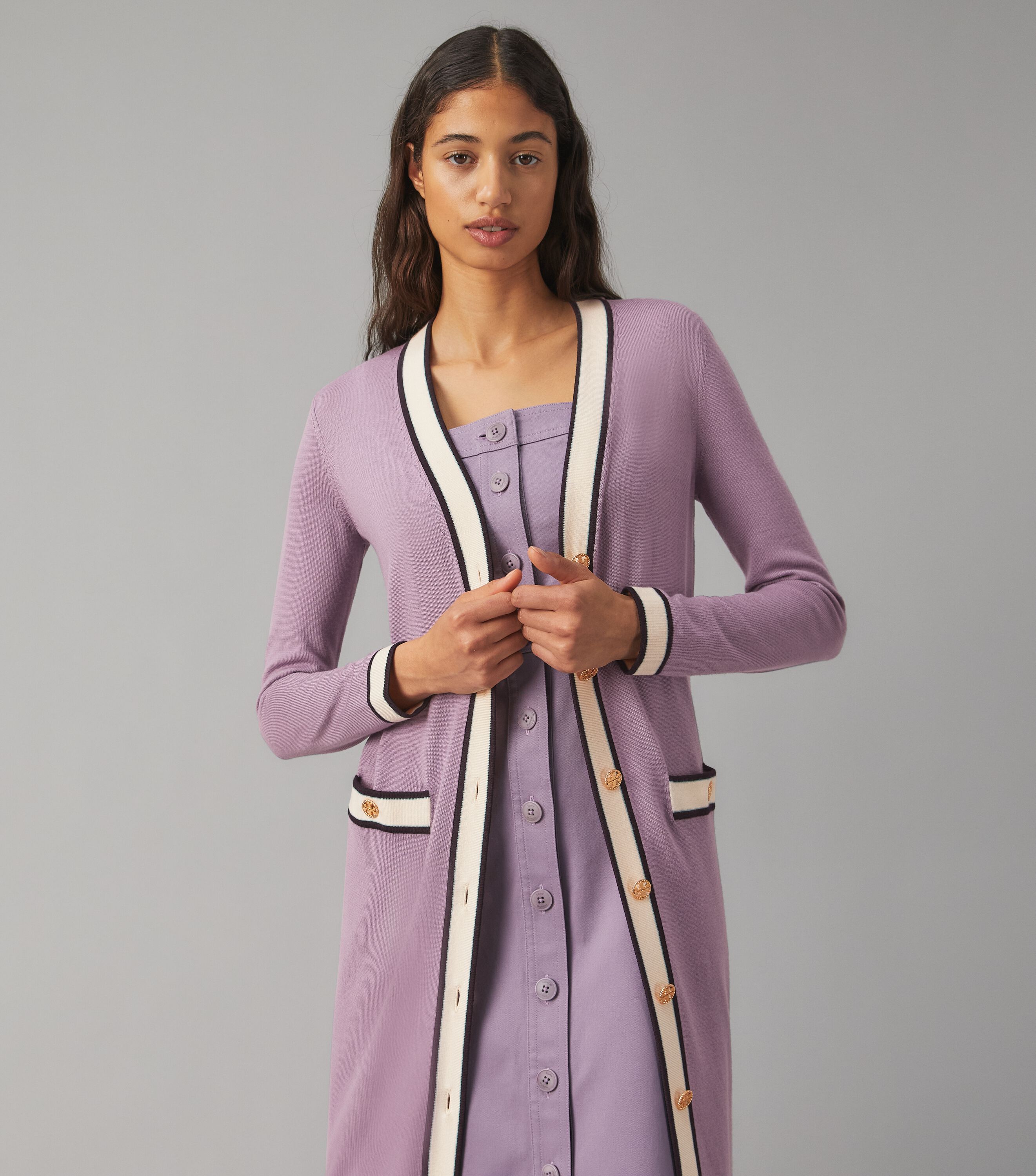 Tory burch on sale long cardigan