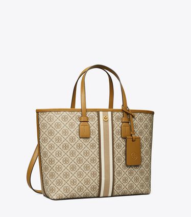 Coated Canvas Small Tote Bag