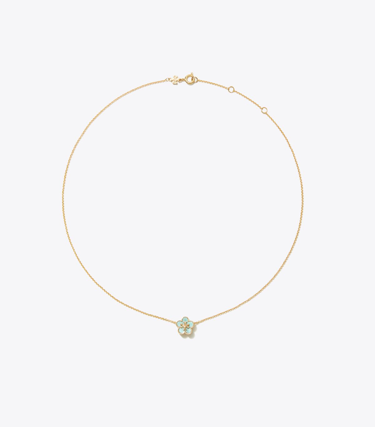 Forget Me Not Mother of Pearl Pendant Necklace tory burch forget me not mother of pearl pendant necklace