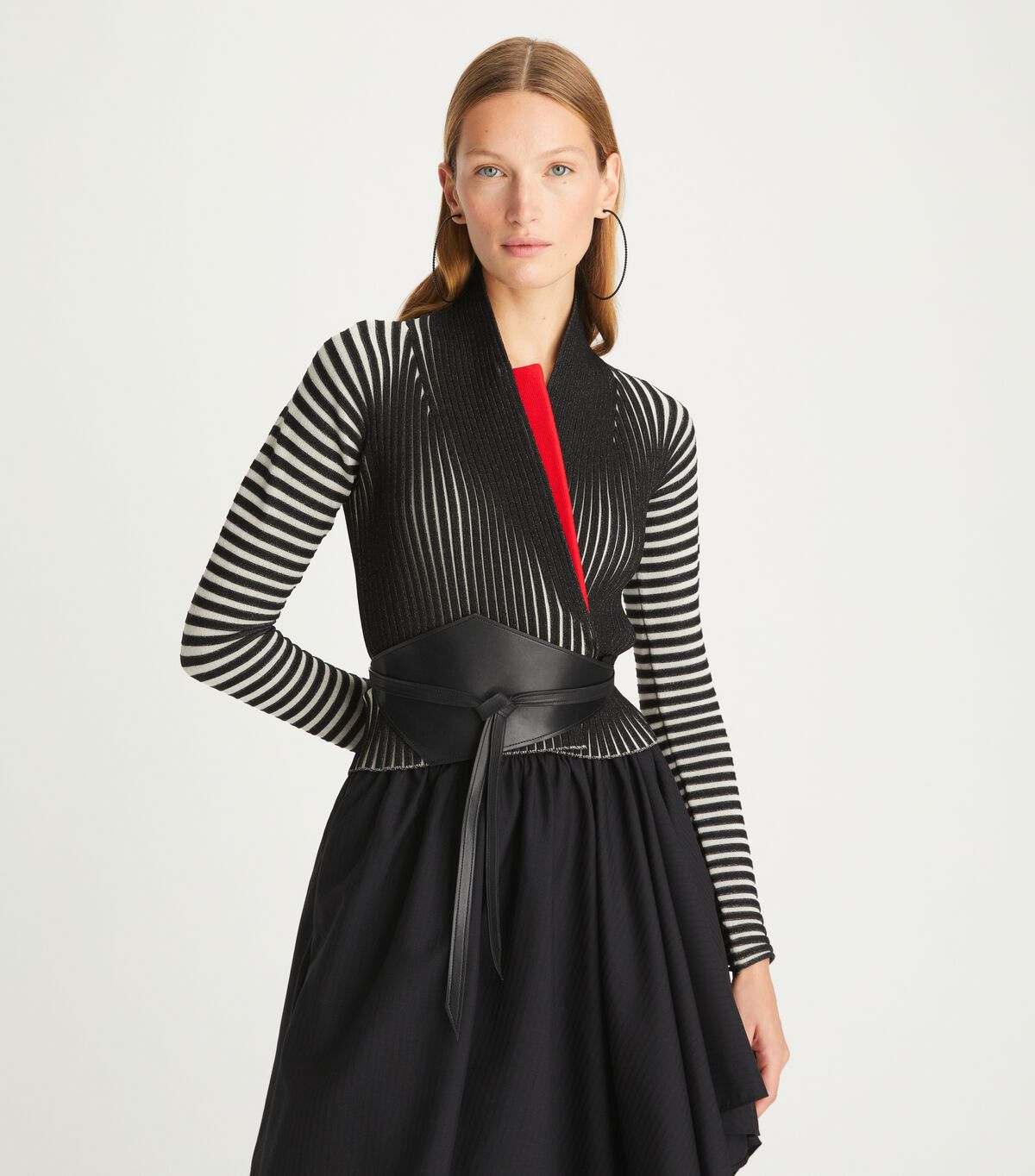 tory burch plaited rib shawl cardigan