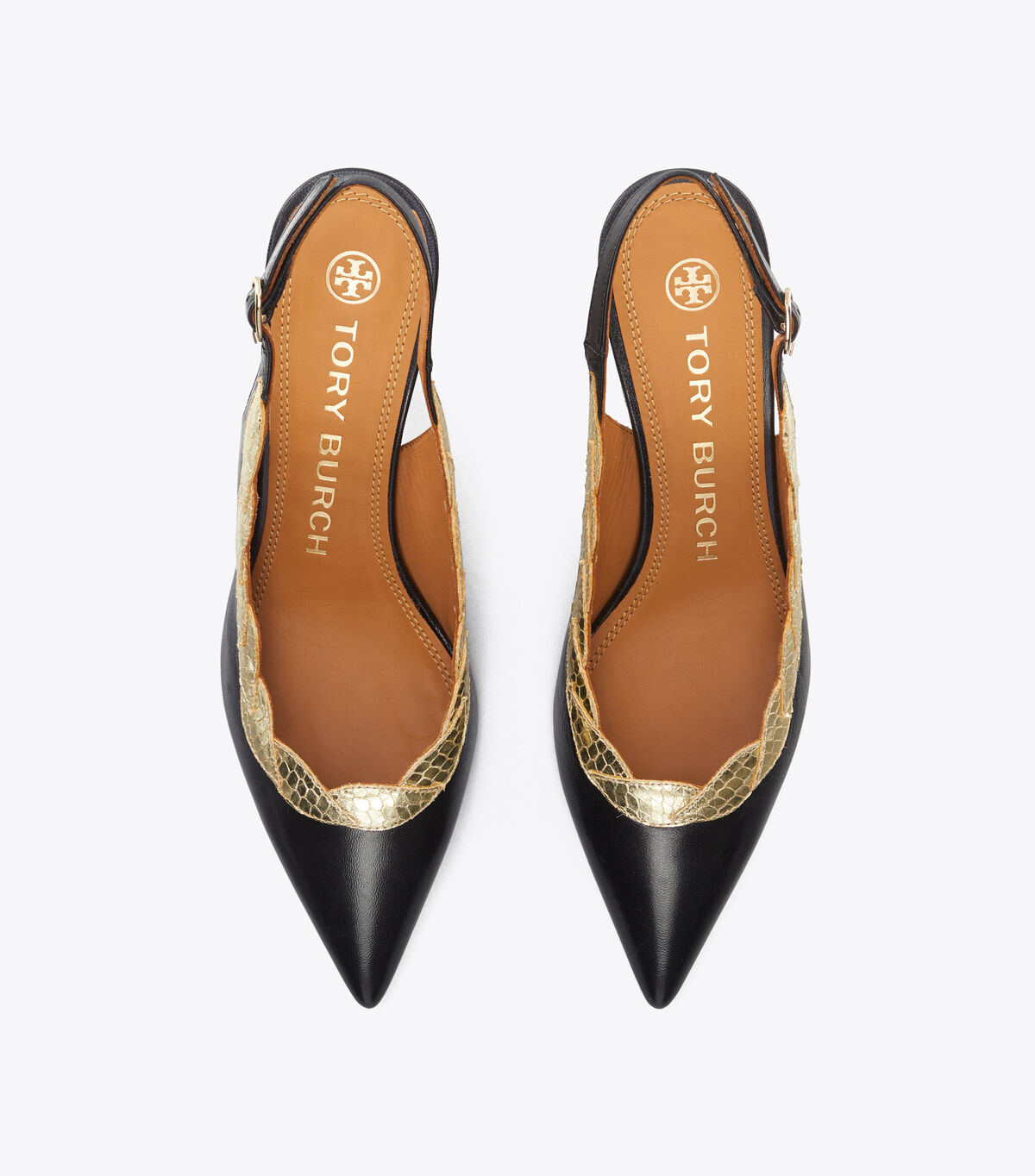 tory burch applique slingback pump