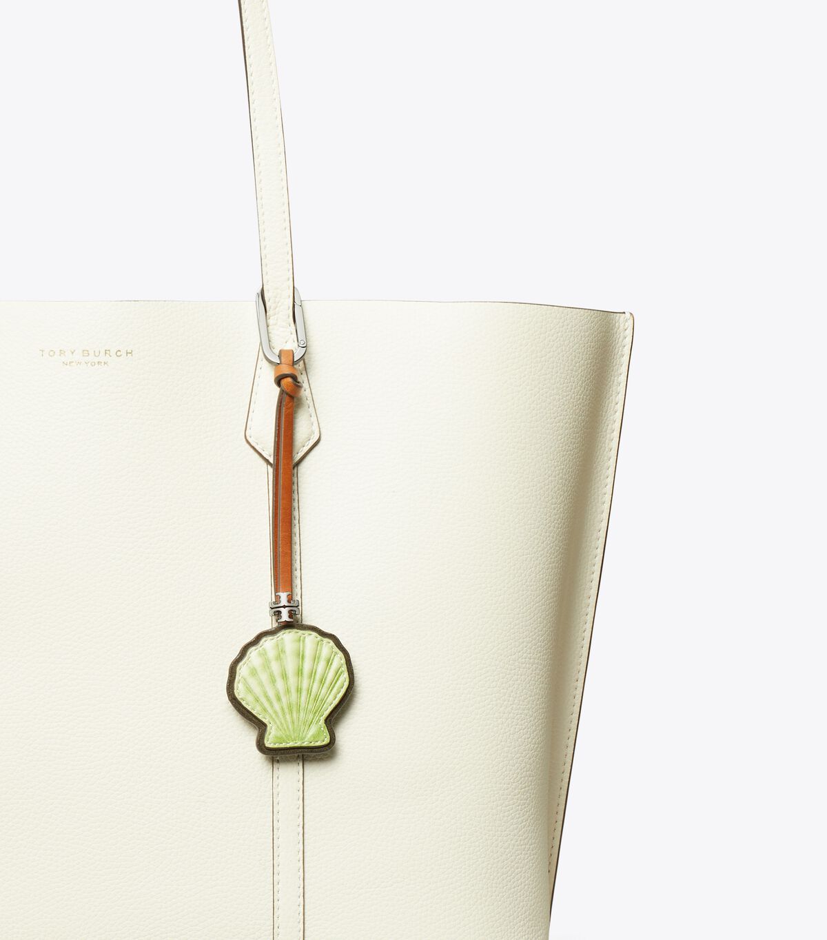Leather Shell Bag Charm tory burch leather shell bag charm