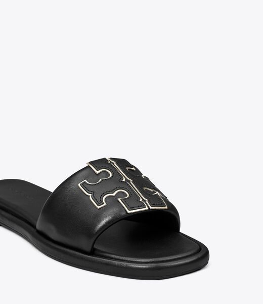 tory burch double t sport slide