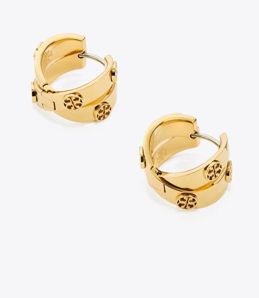Icon Double Hoop Earrings tory burch icon double hoop earrings
