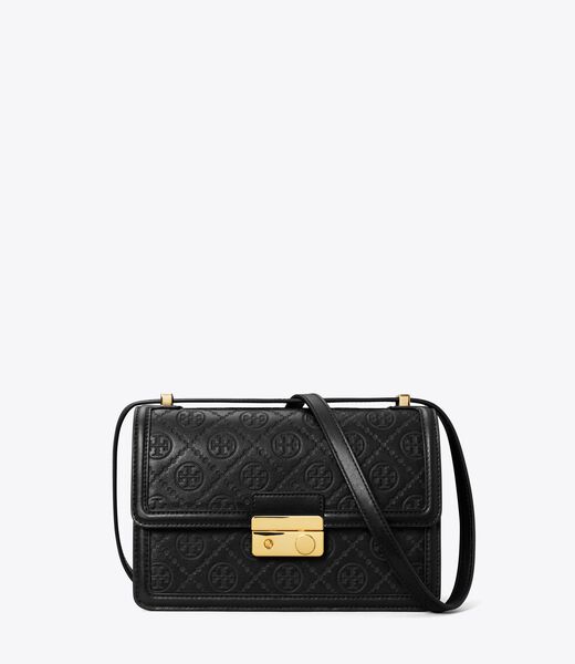 tory burch t monogram leather shoulder bag