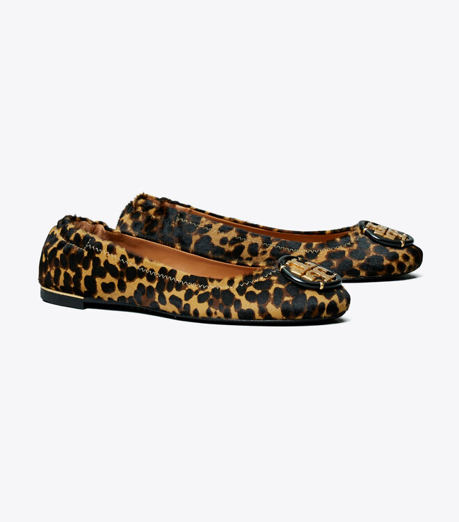 Multi-Logo Leopard Elastic Ballet | Shoes | Tory Burch