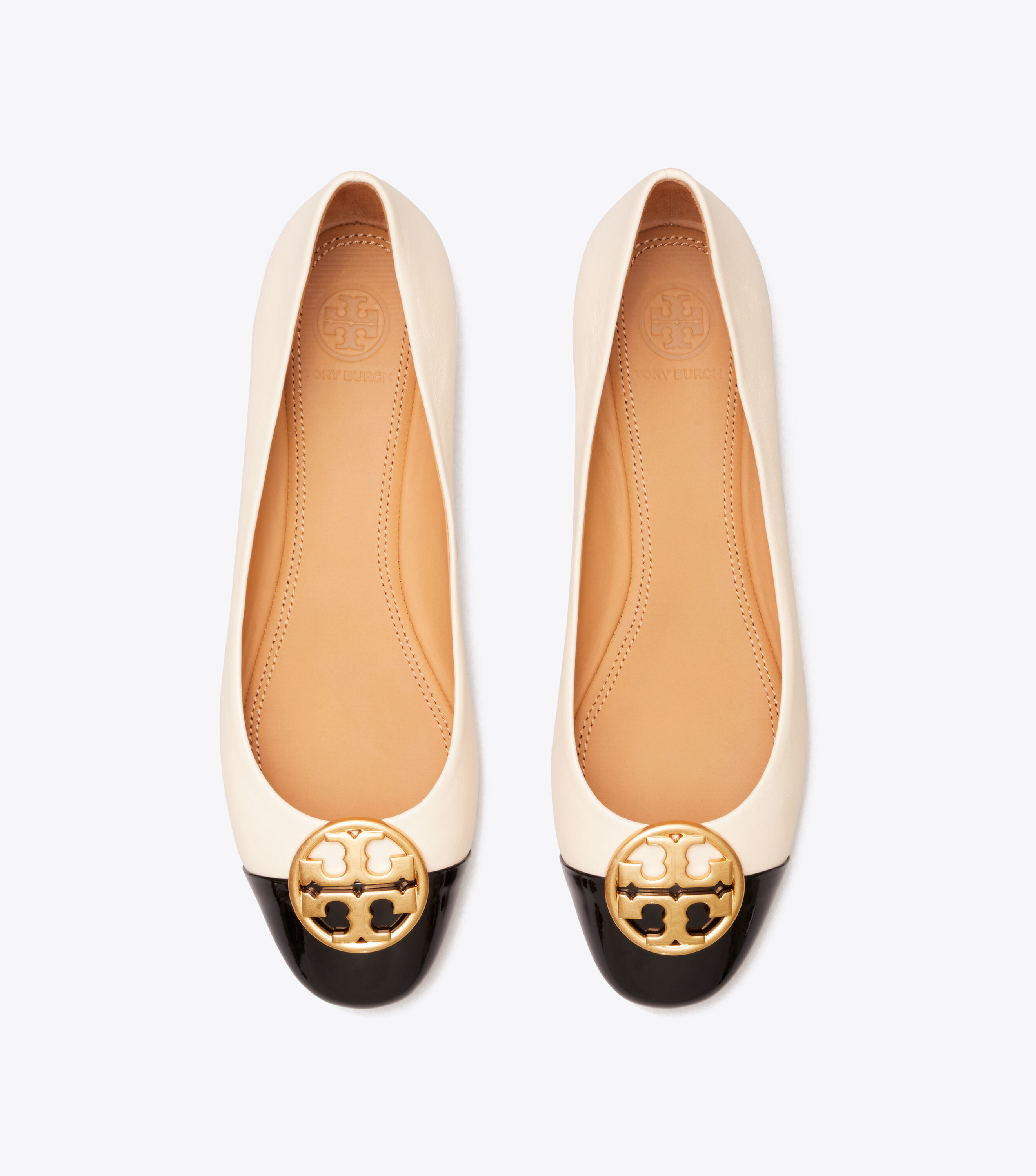 Tory burch chelsea clearance cap toe ballet flats