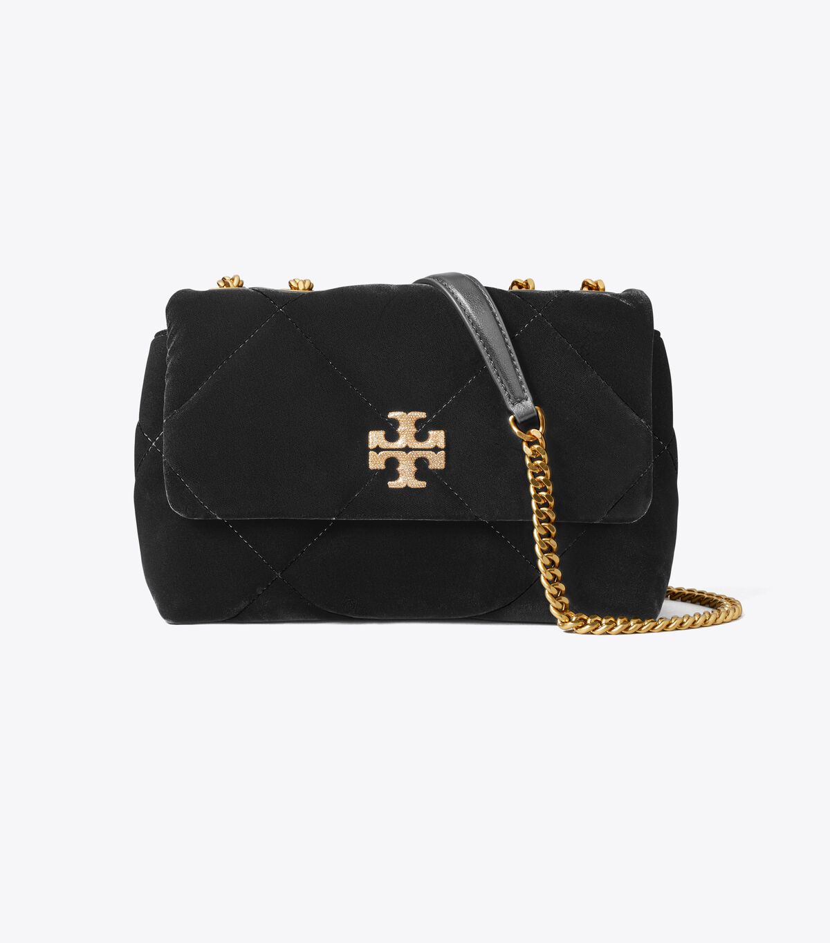 tory burch small kira diamond quilt velvet pave shoulder bag