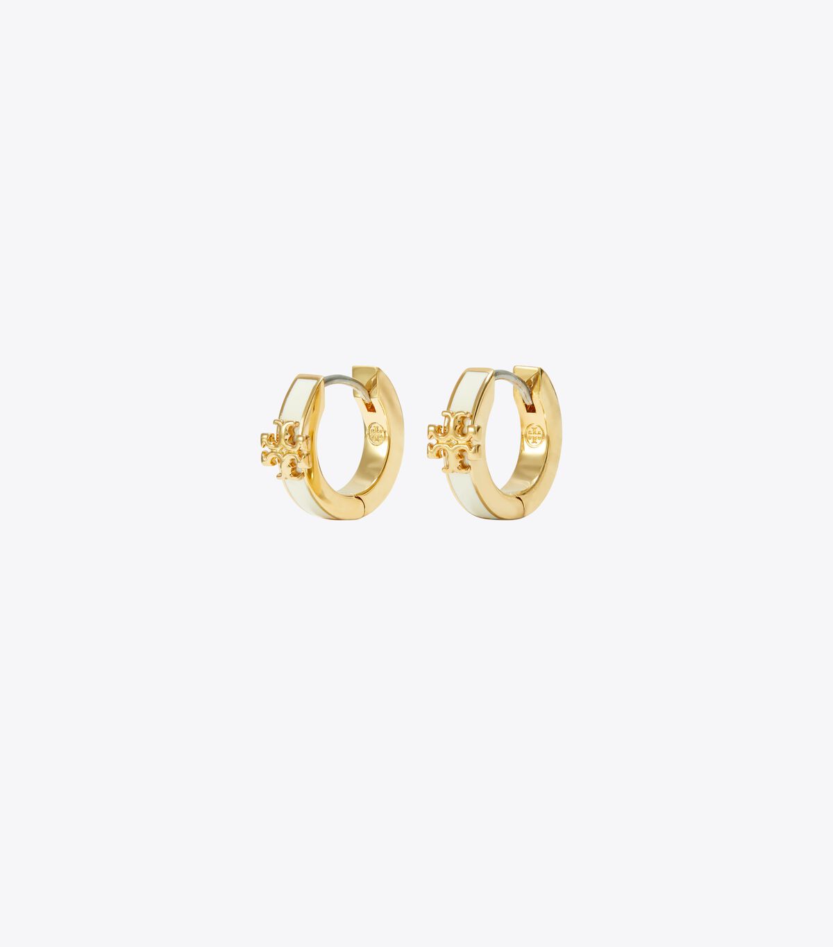 tory burch kira enamel huggie earring