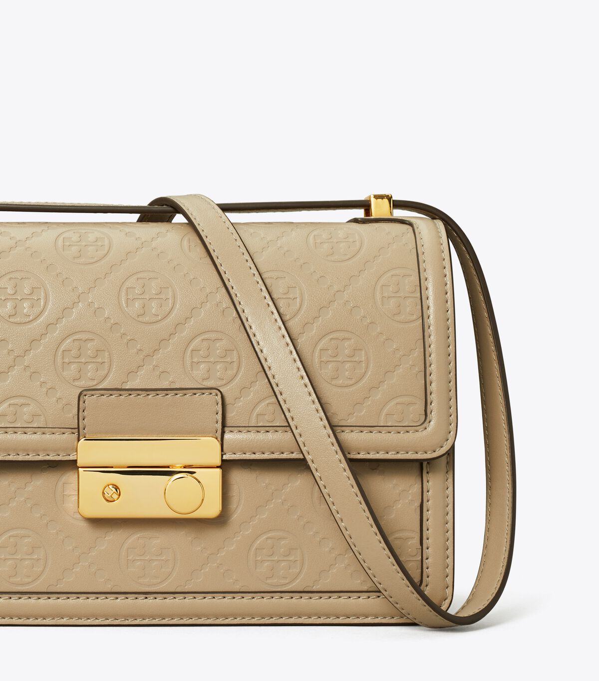 tory burch t monogram leather shoulder bag