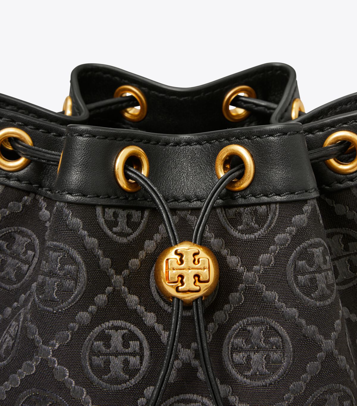 tory burch mini t monogram bucket bag
