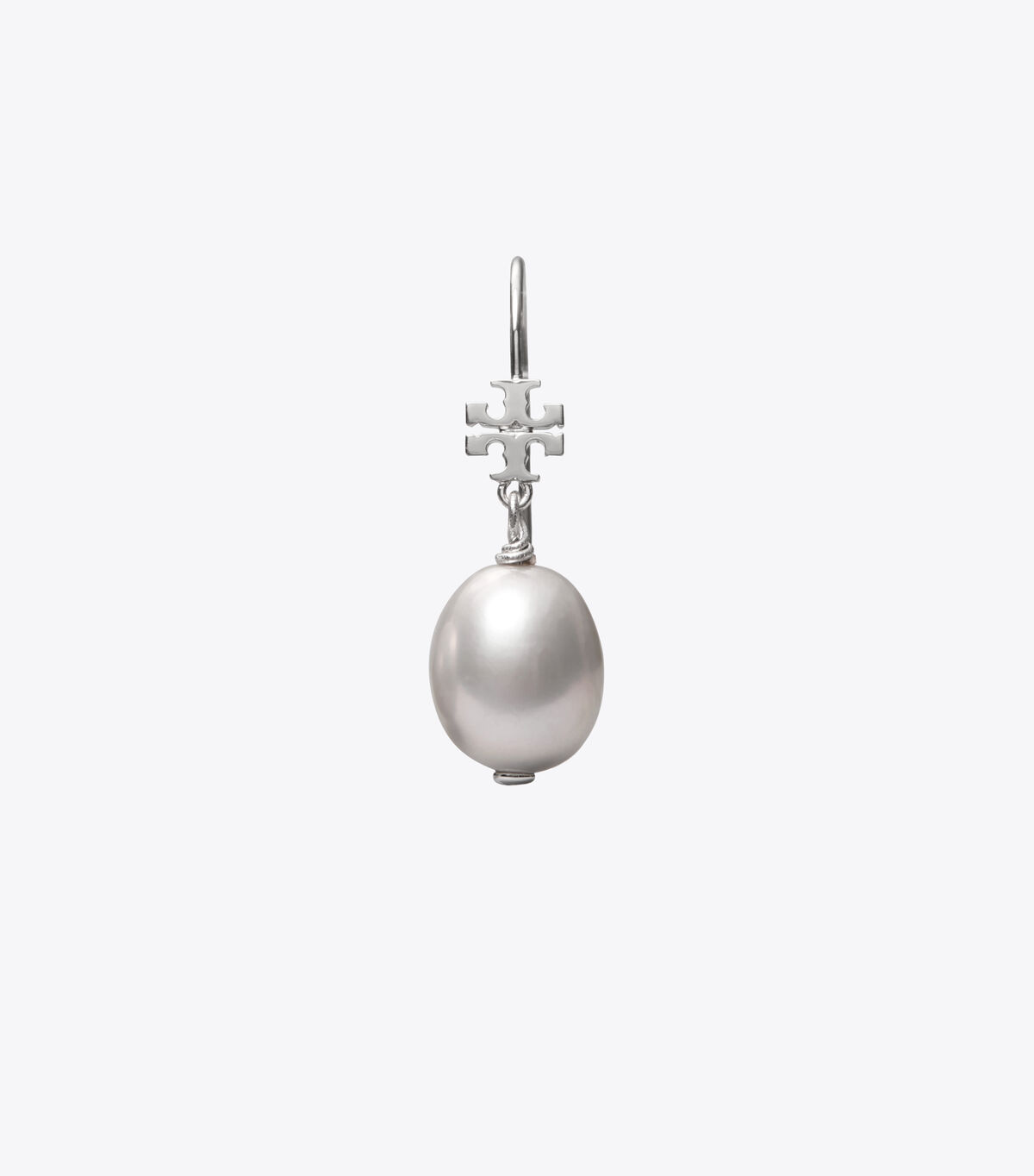 tory burch double t pearl drop earring