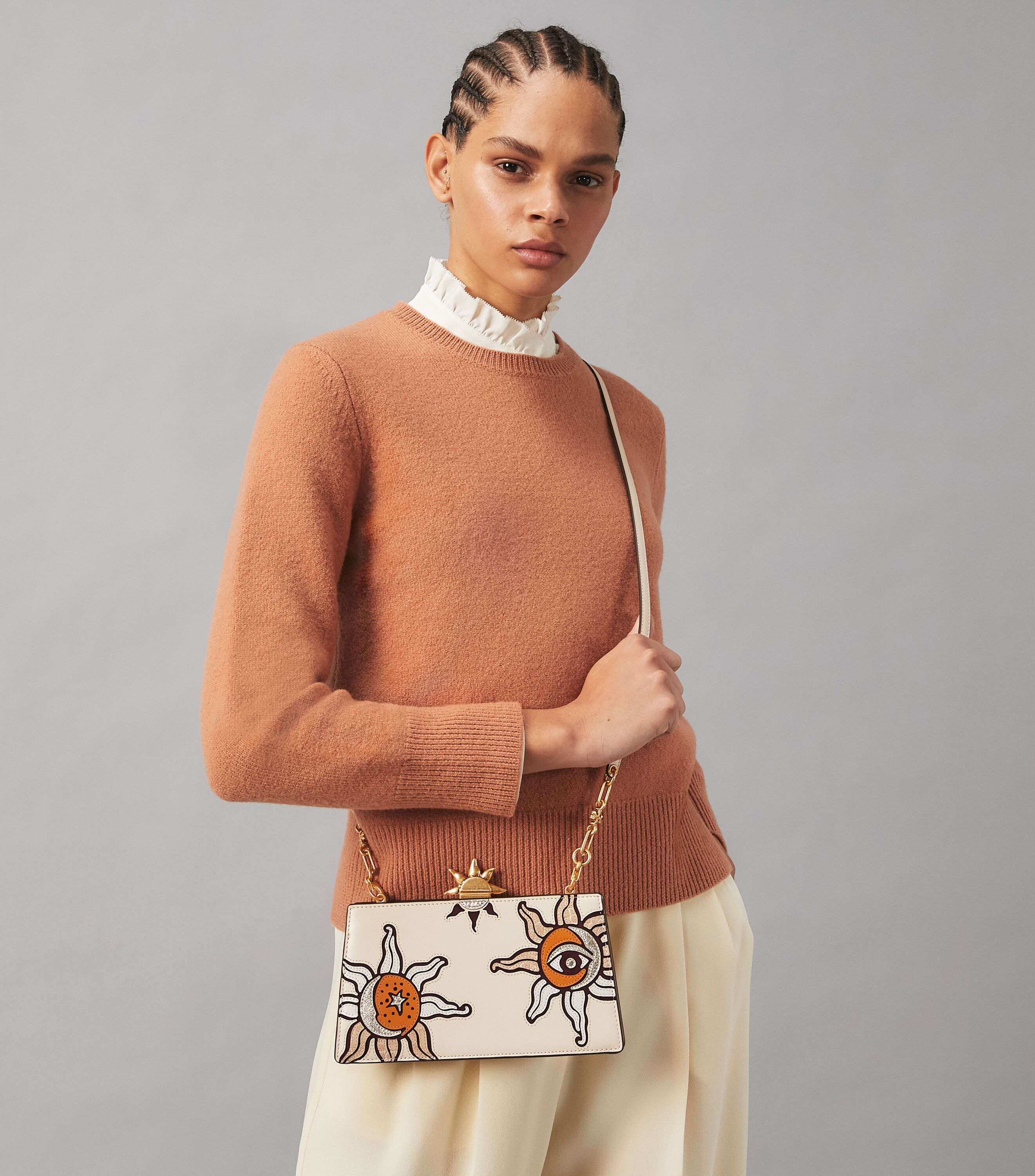 Frame Sun Applique Mini Crossbody Handbags Tory Burch