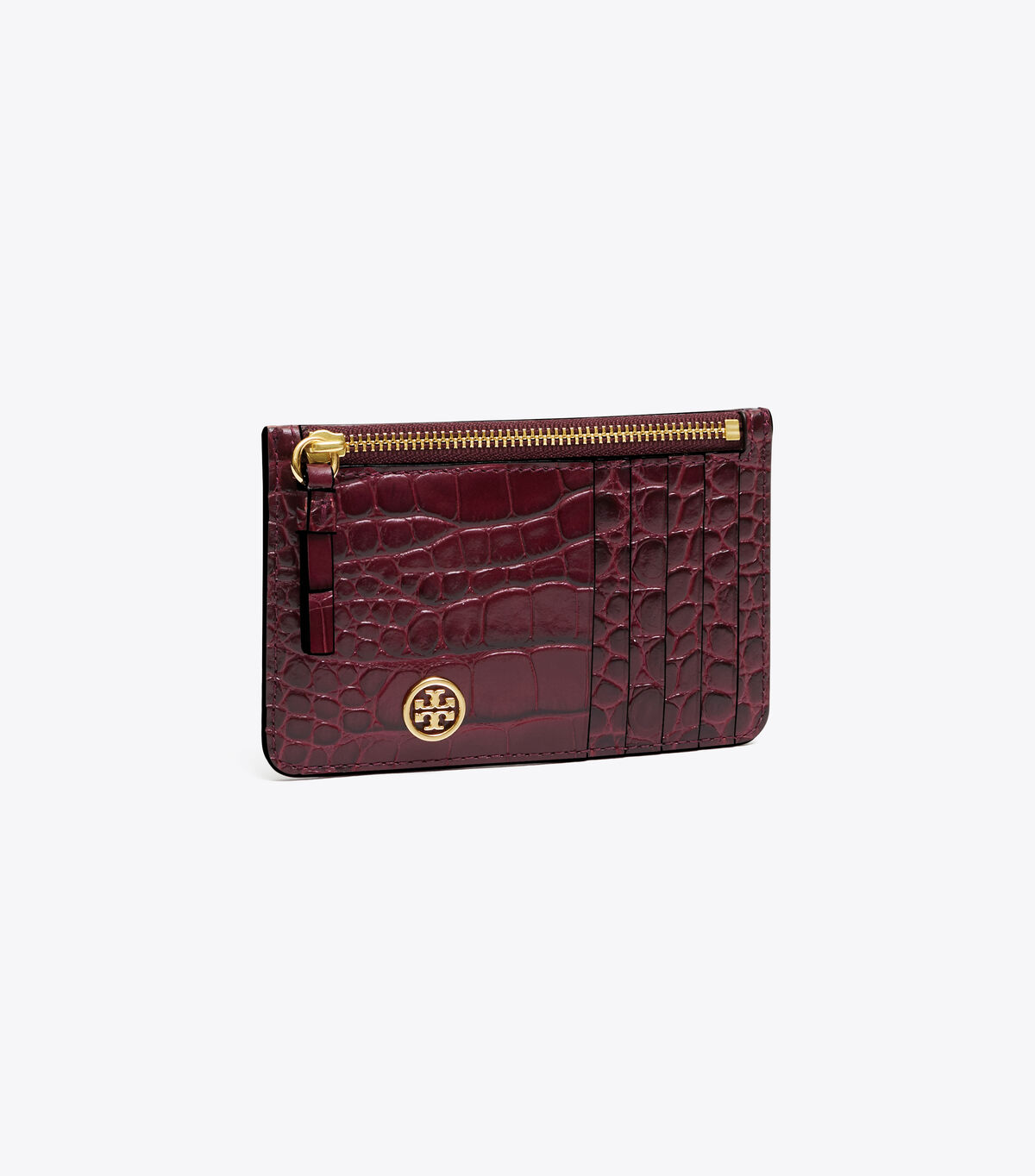 Robinson Embossed Top-Zip Card Case
