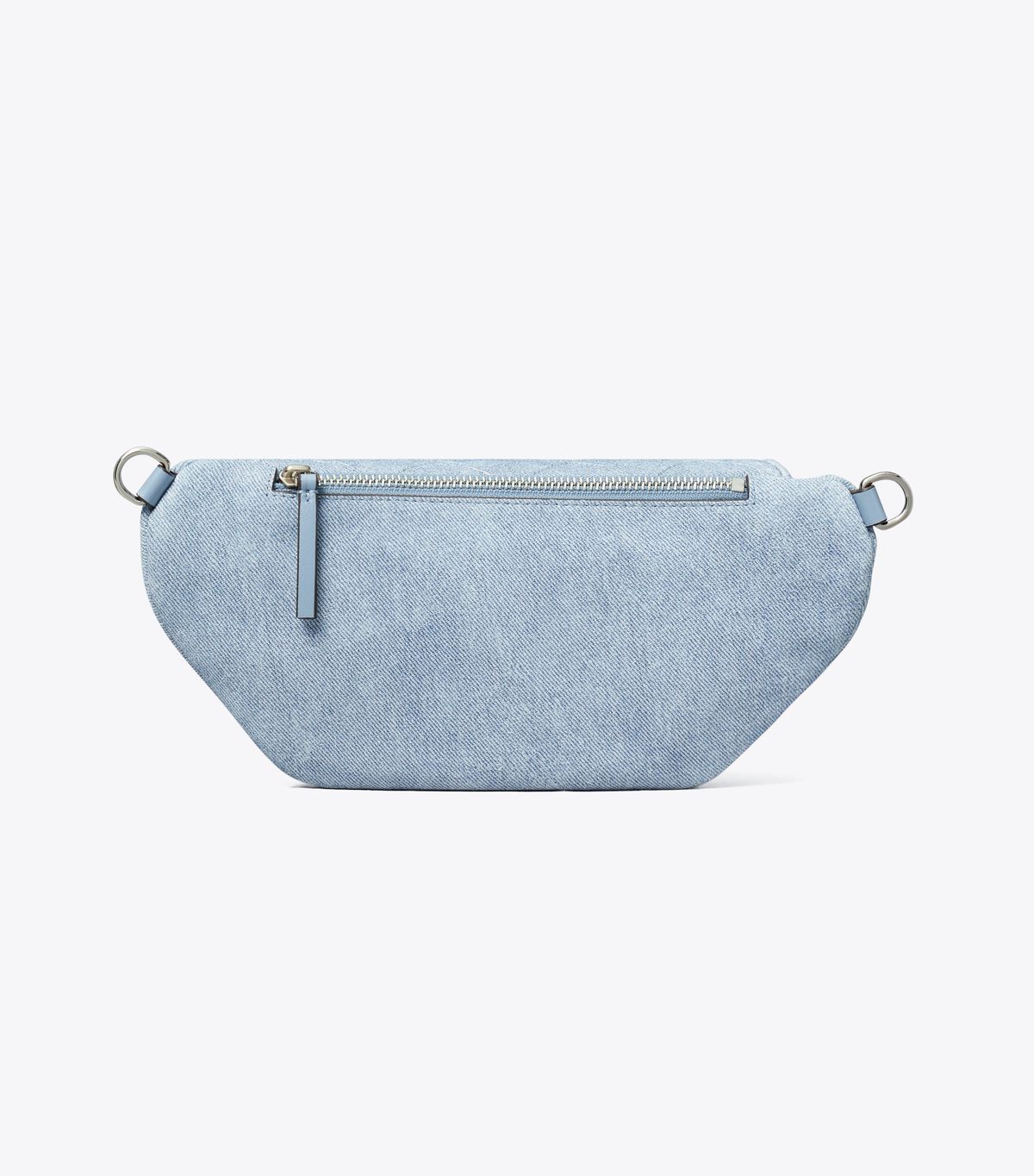 tory burch fleming denim print suede belt bag