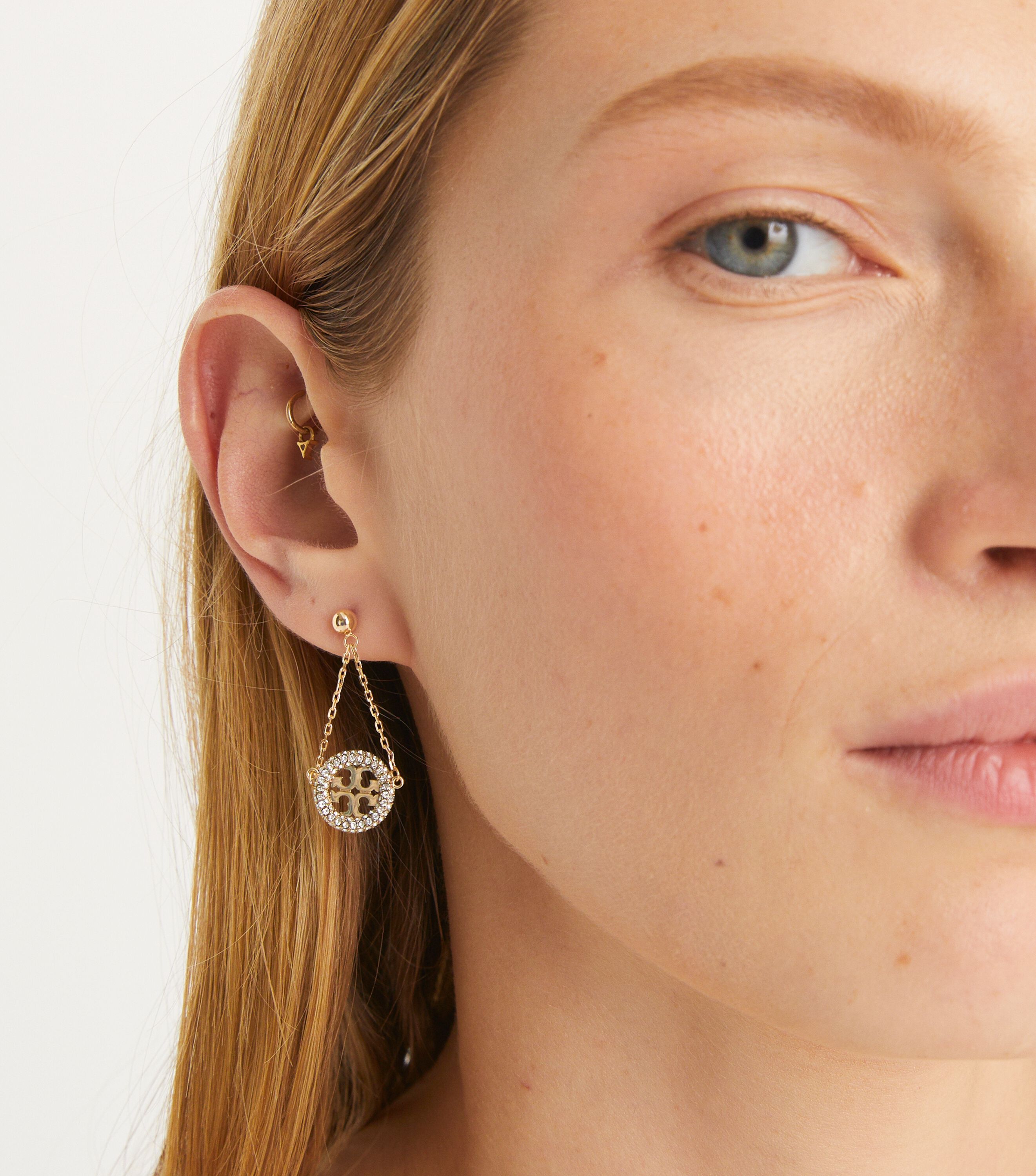 Tory burch pave hotsell earrings