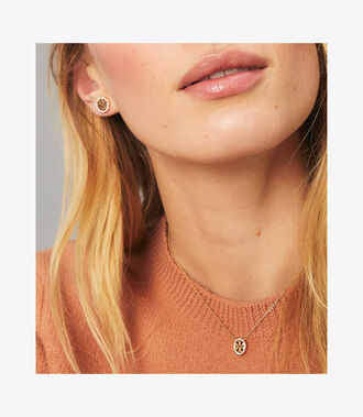 MILLER PAVE PENDANT AND STUD EARRING SET