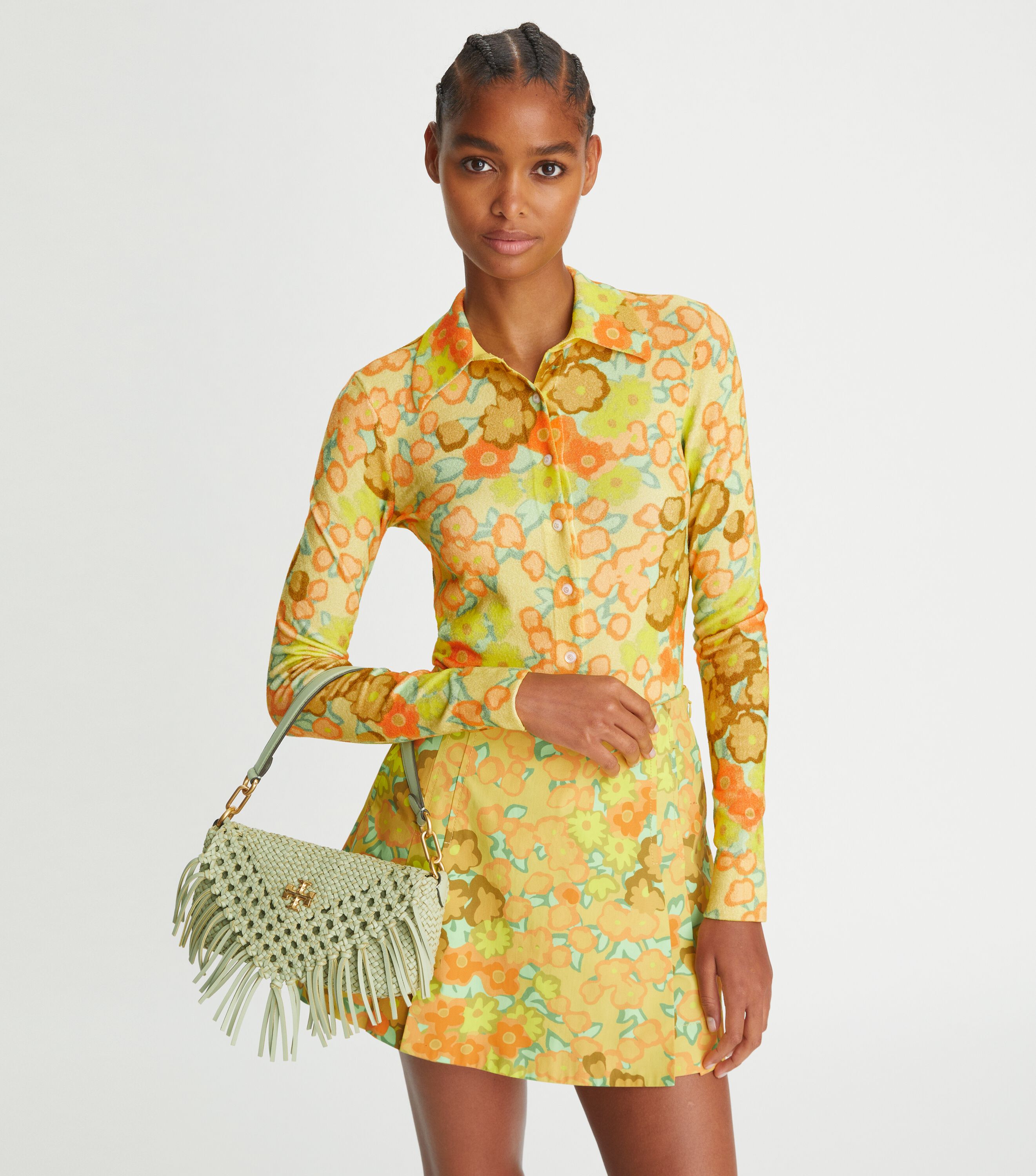 Tory burch kira floral double strap shoulder bag deals