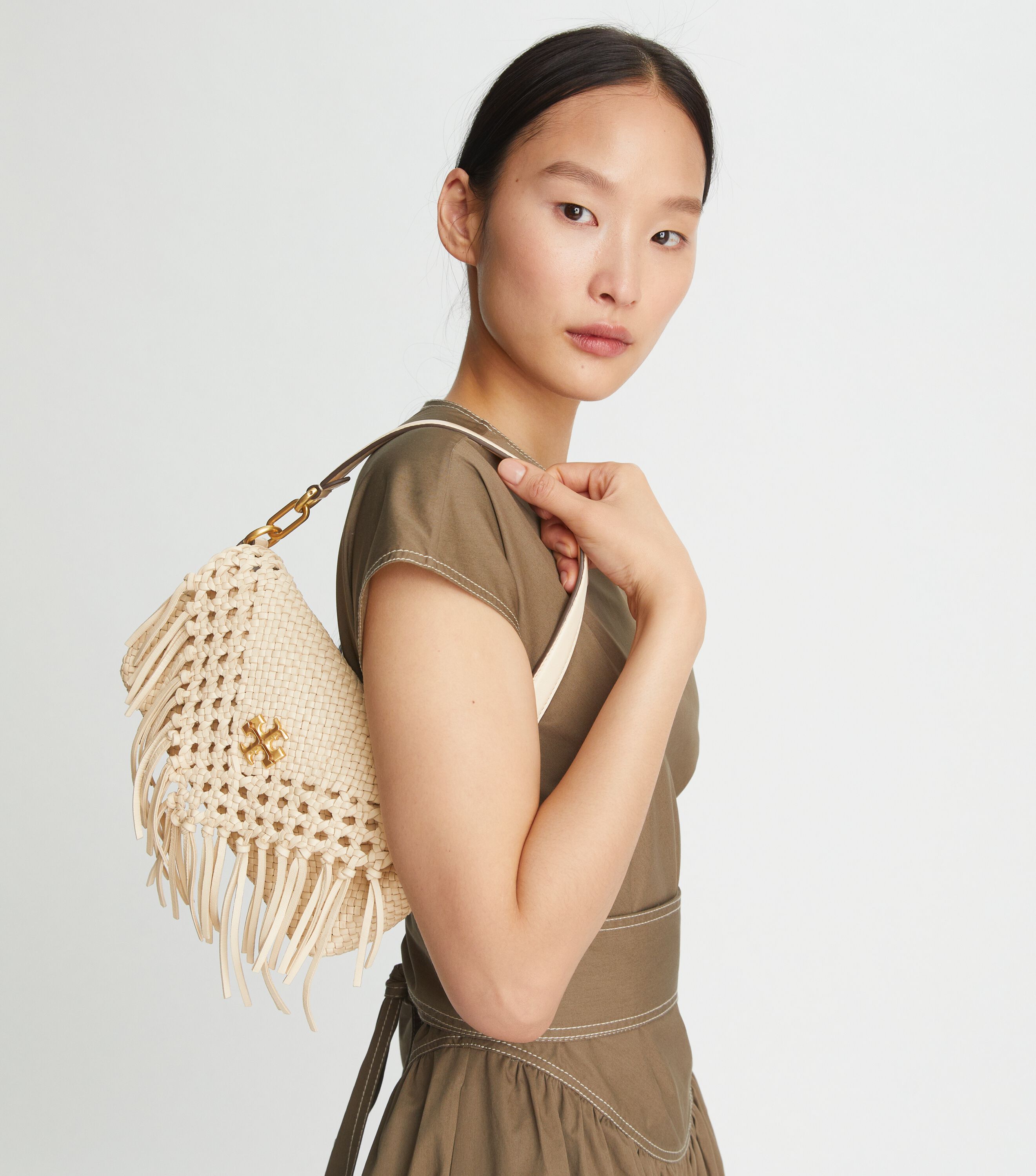 Tory burch fringe top crossbody
