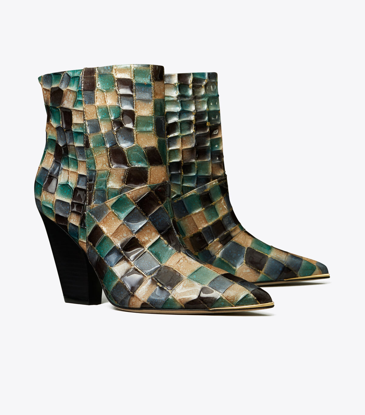 tory burch lila painted ankle bootie