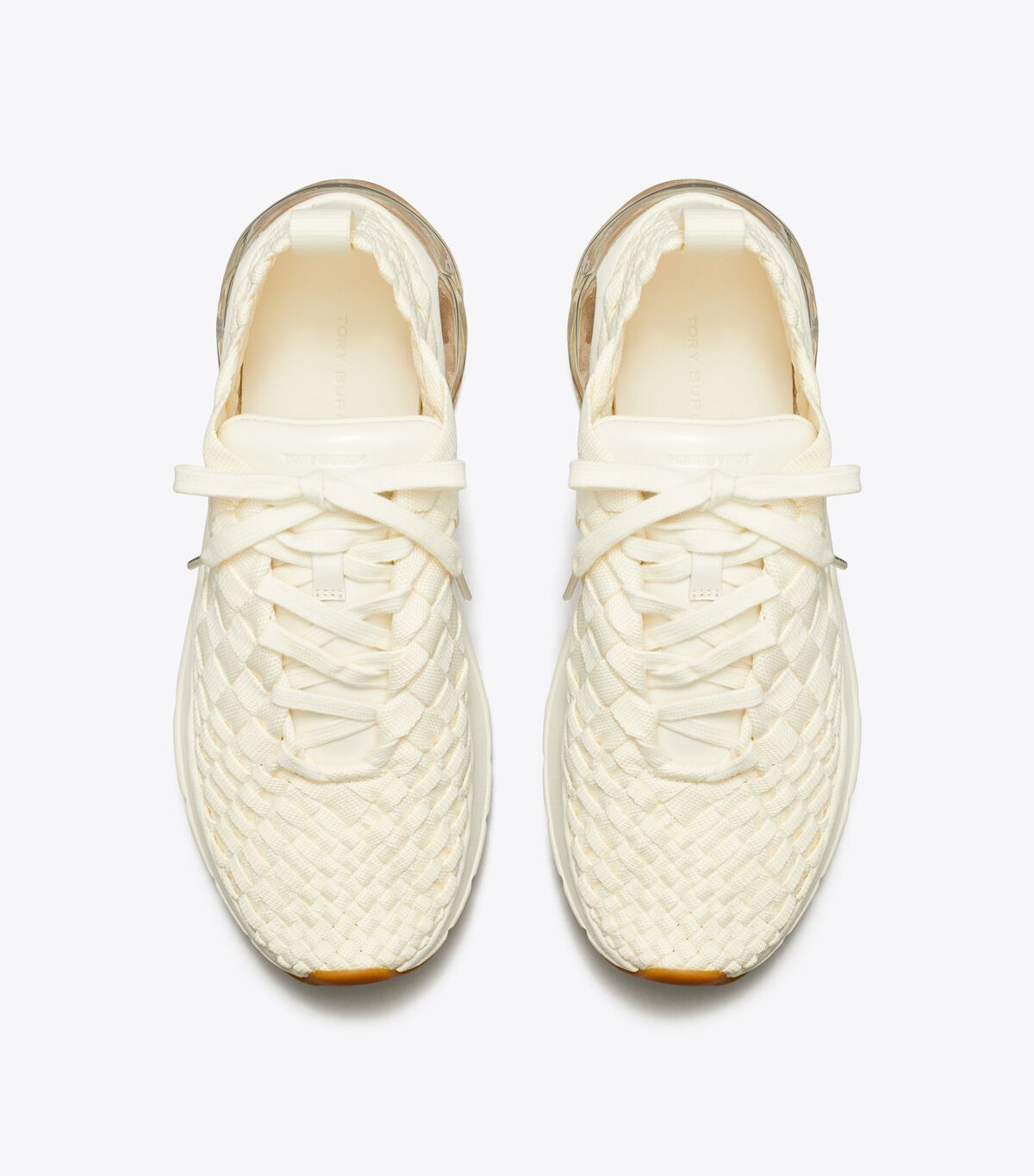 tory burch good luck woven trainer