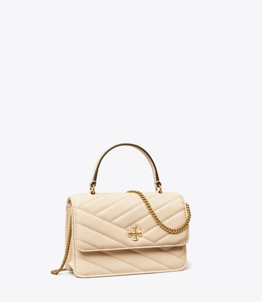 Mini Kira Chevron Top Handle Chain Wallet