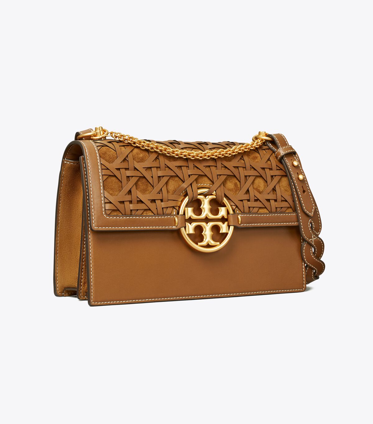 Miller Basket-Weave Shoulder Bag