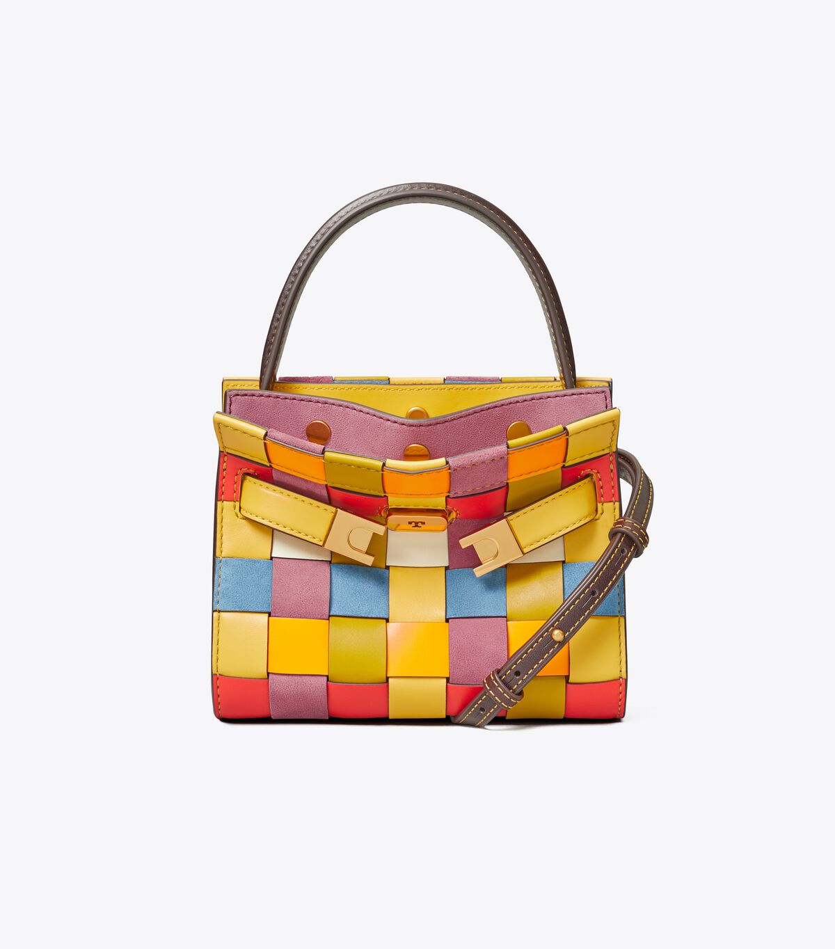 Lee Radziwill Woven Petite Double Bag tory burch lee radziwill woven petite double bag
