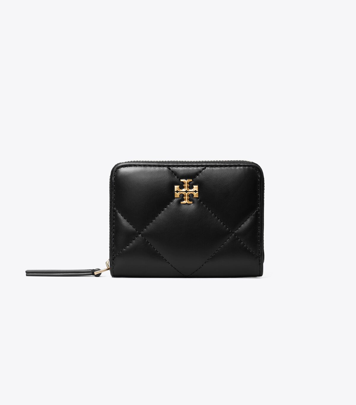 tory burch small kira diamond quilt zip around wallet