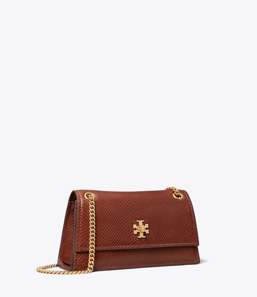 tory burch حقيبة كتف كيرا تيرنلوك صغيرة بنقشة الأفعى