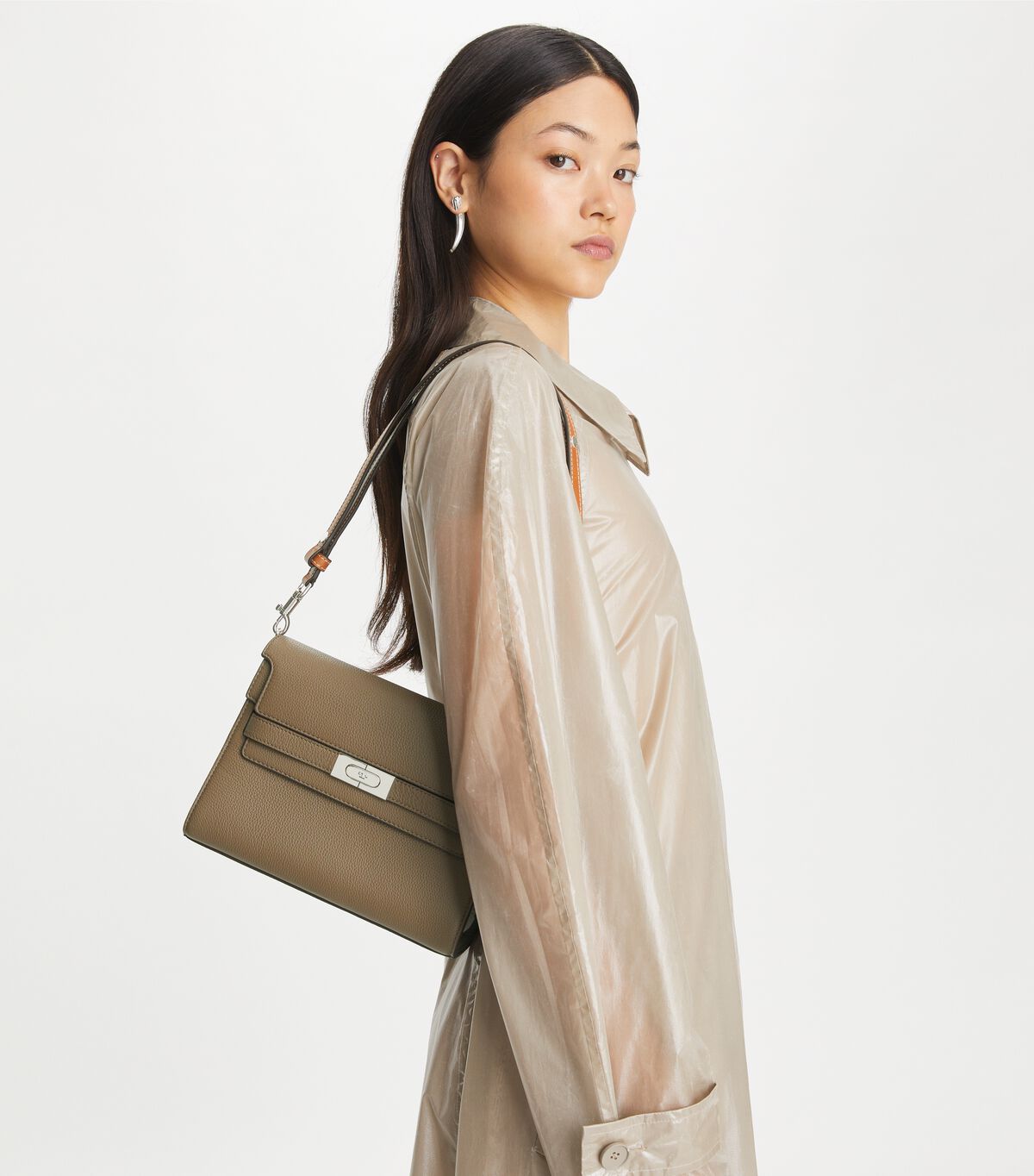 tory burch lee radziwill pebbled shoulder bag
