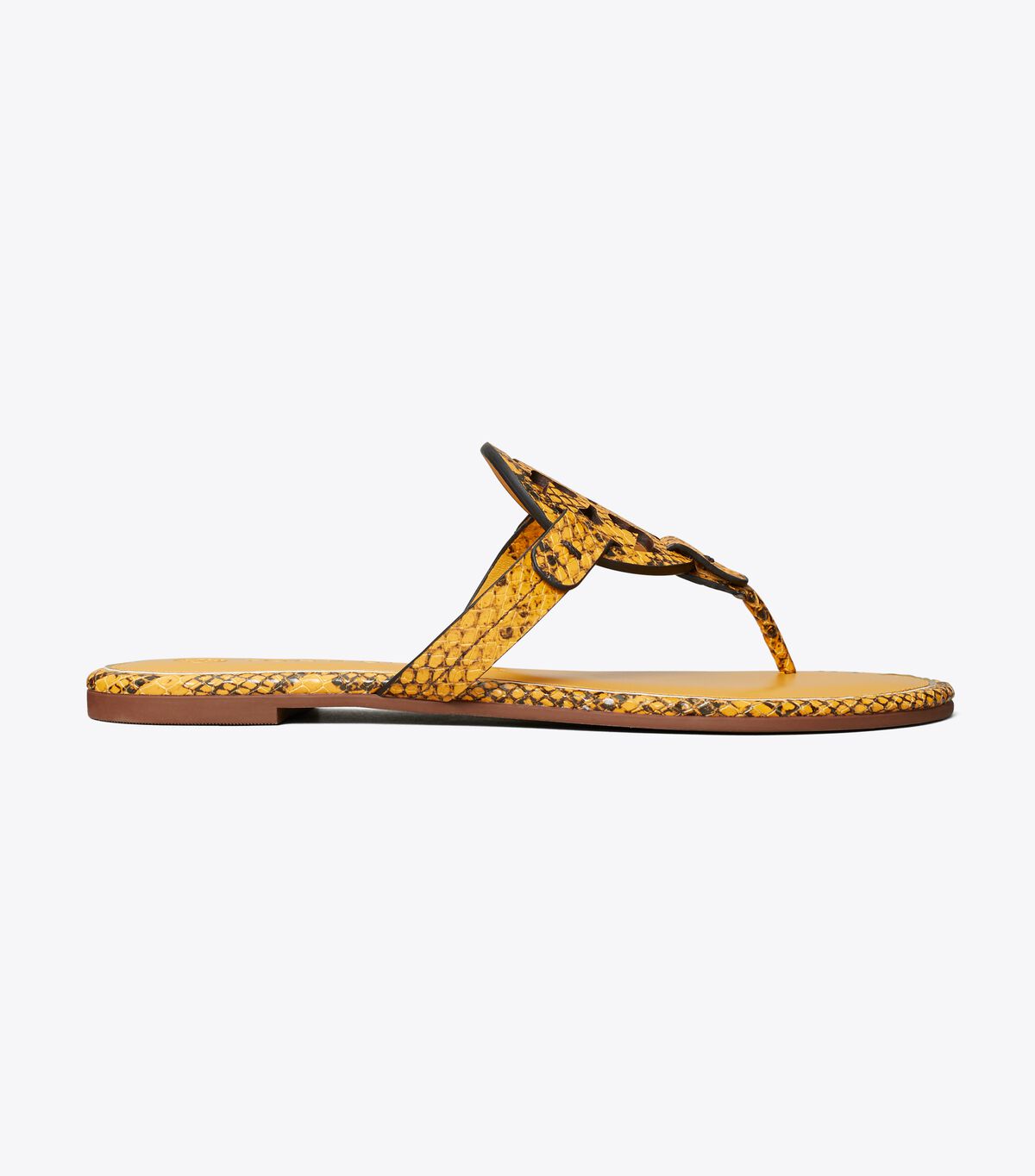 tory burch miller sandal embossed leather