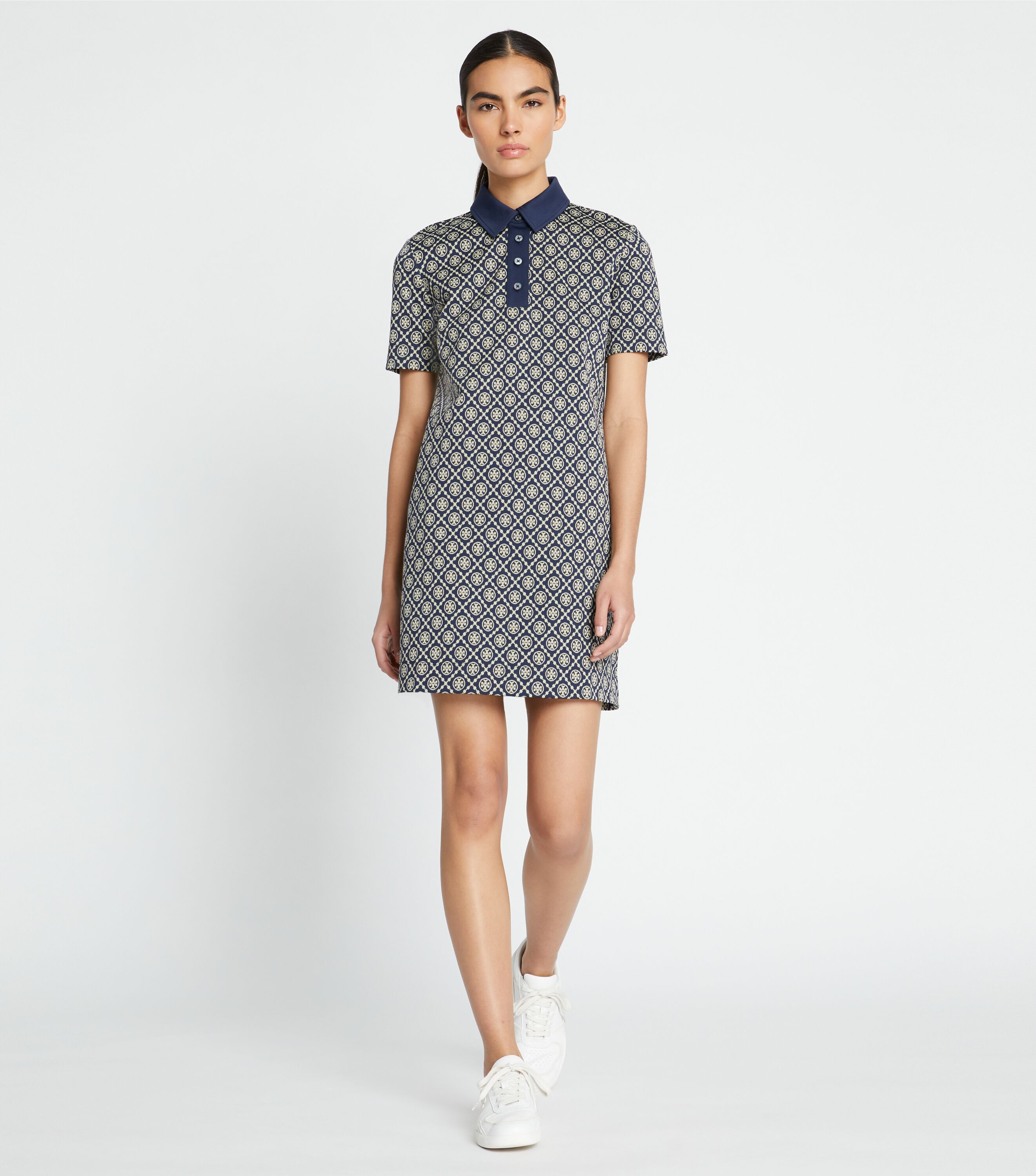 Tory Burch T Monogram Nylon Polo Dress Tory Burch KW
