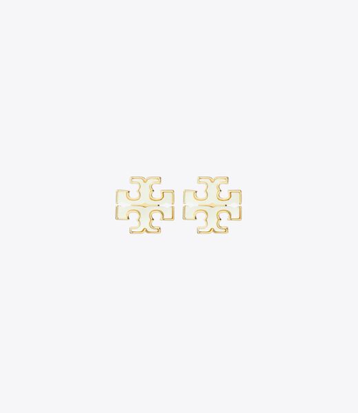 tory burch kira mother of pearl stud earring
