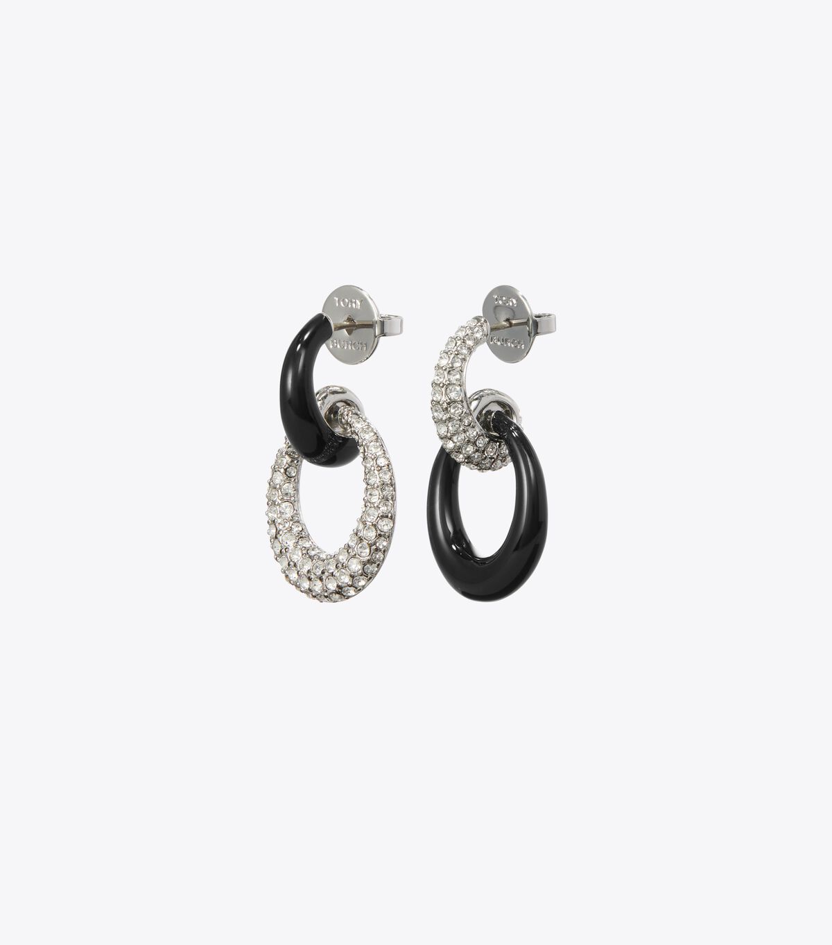 tory burch pierced pav  doorknocker earrings
