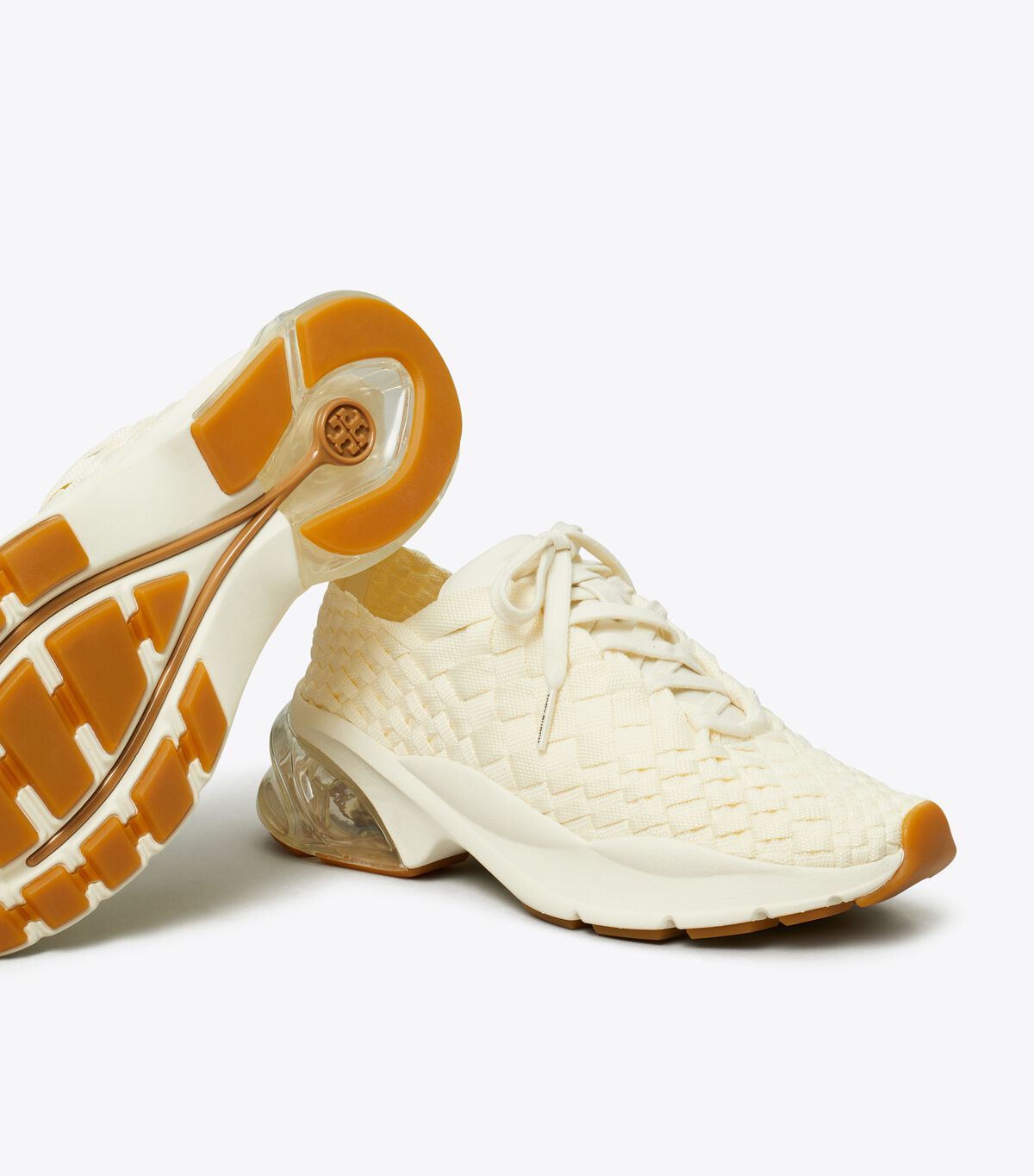 tory burch good luck woven trainer