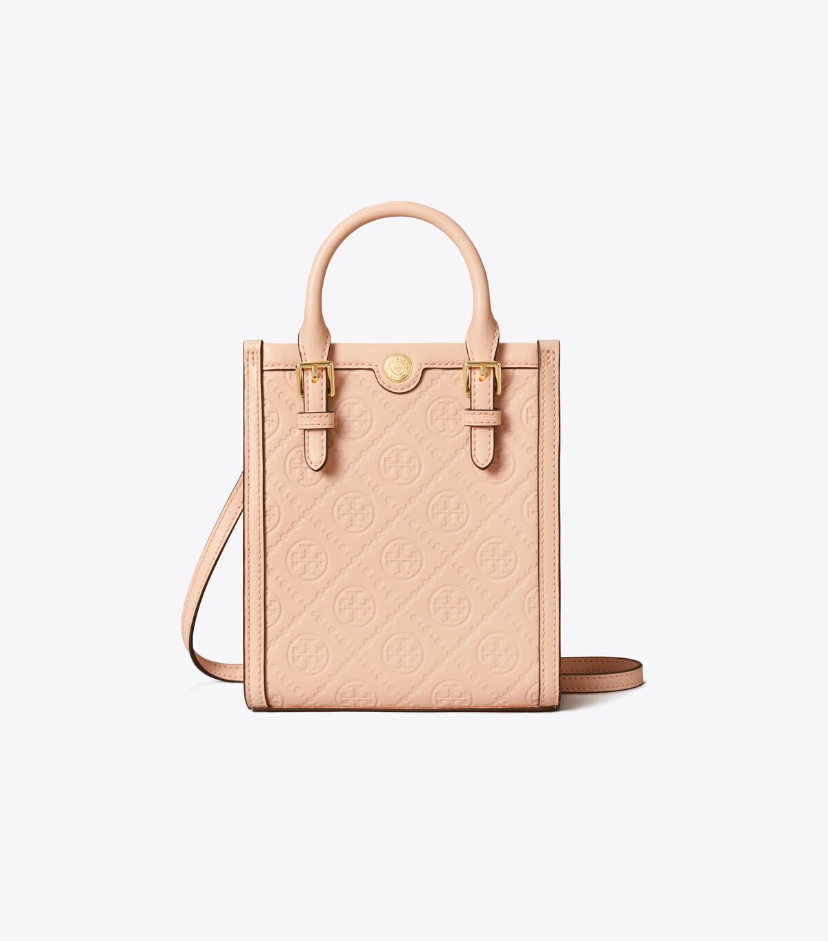 tory burch t monogram leather mini tote