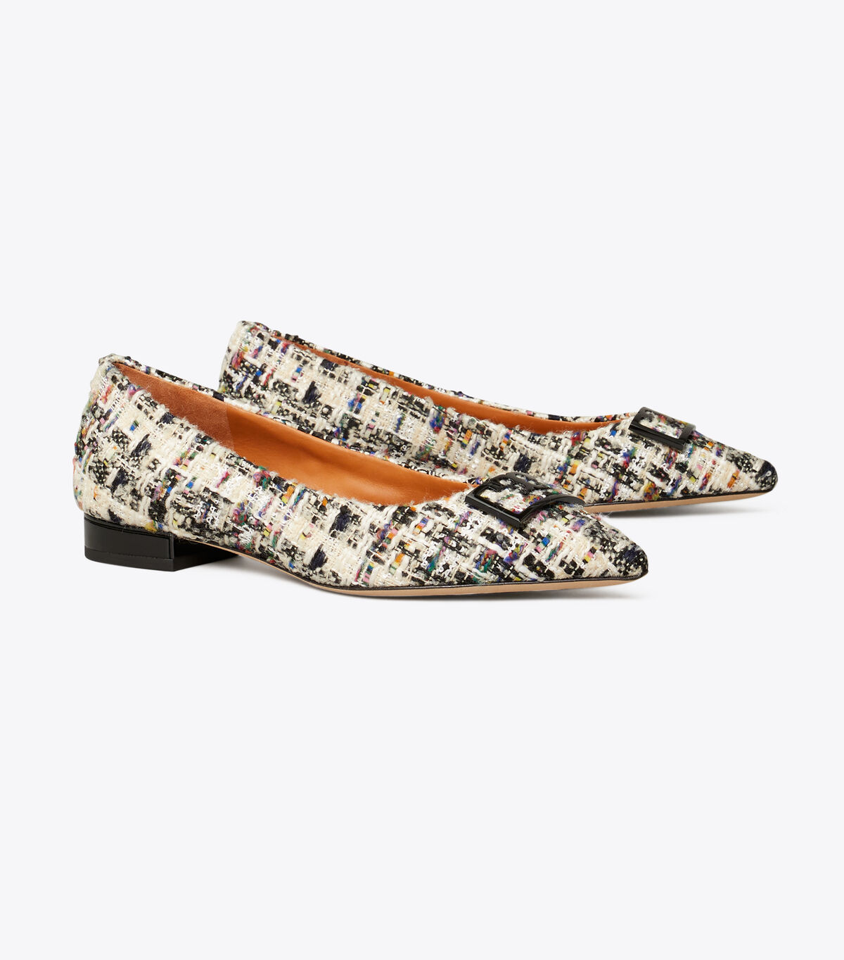 tory burch gigi tweed pointed toe flat