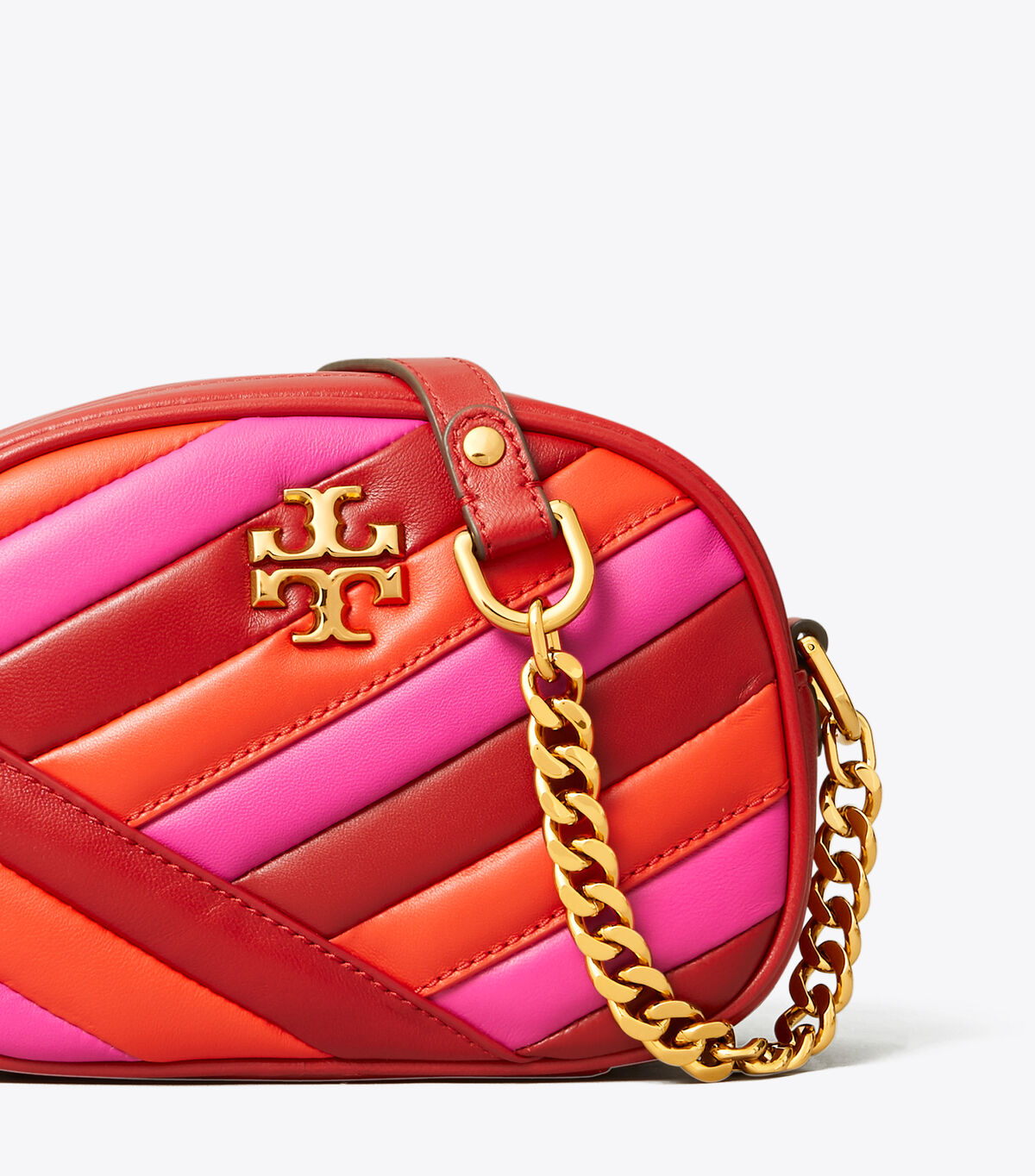 tory burch kira chevron color block small camera bag