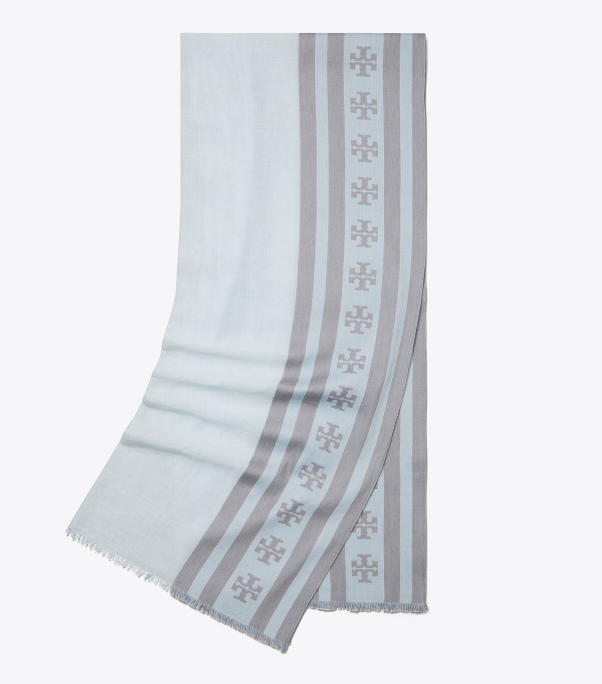 Logo Stripe Oblong Scarf tory burch logo stripe oblong scarf