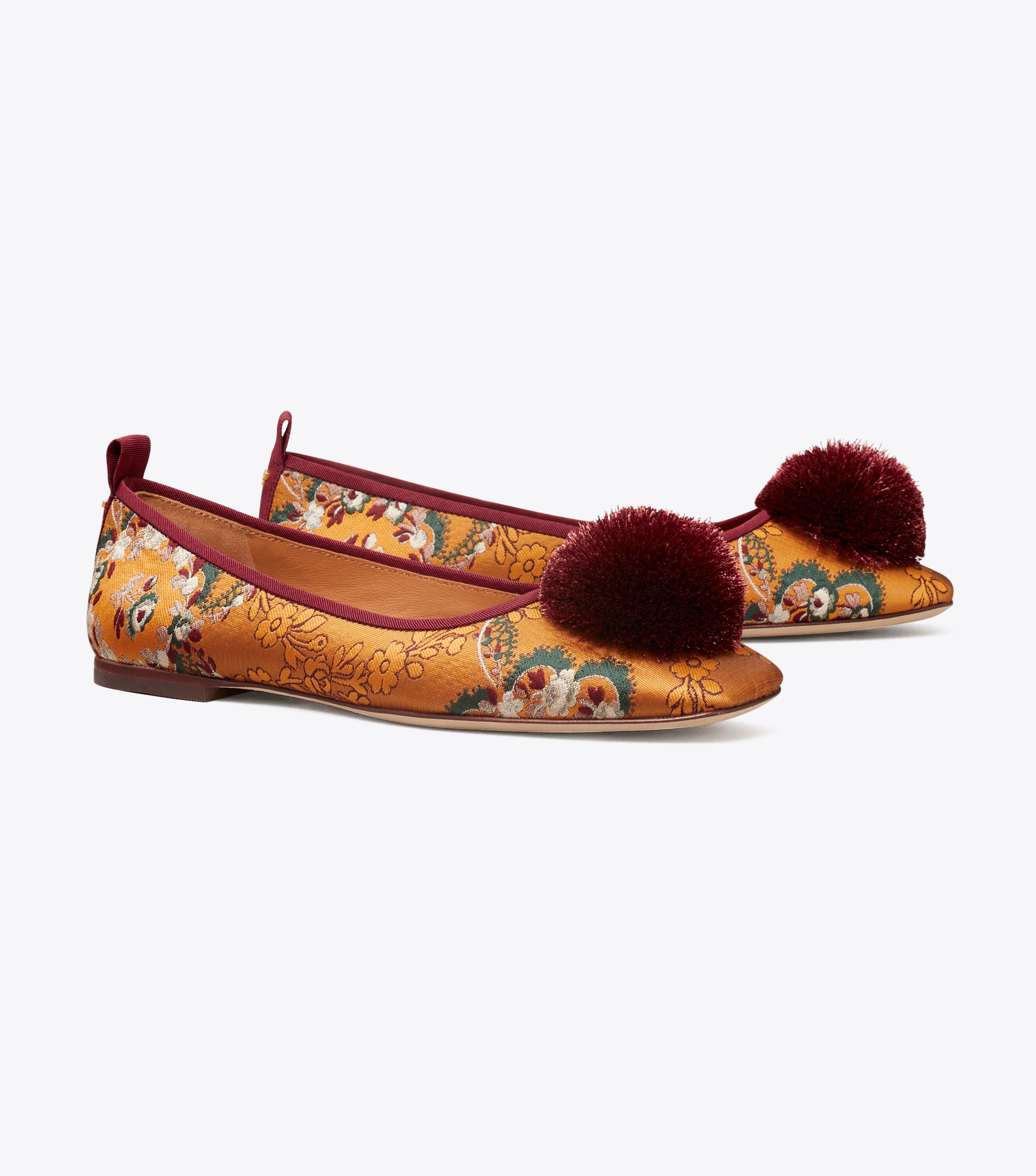 Pom pom ballet flats deals