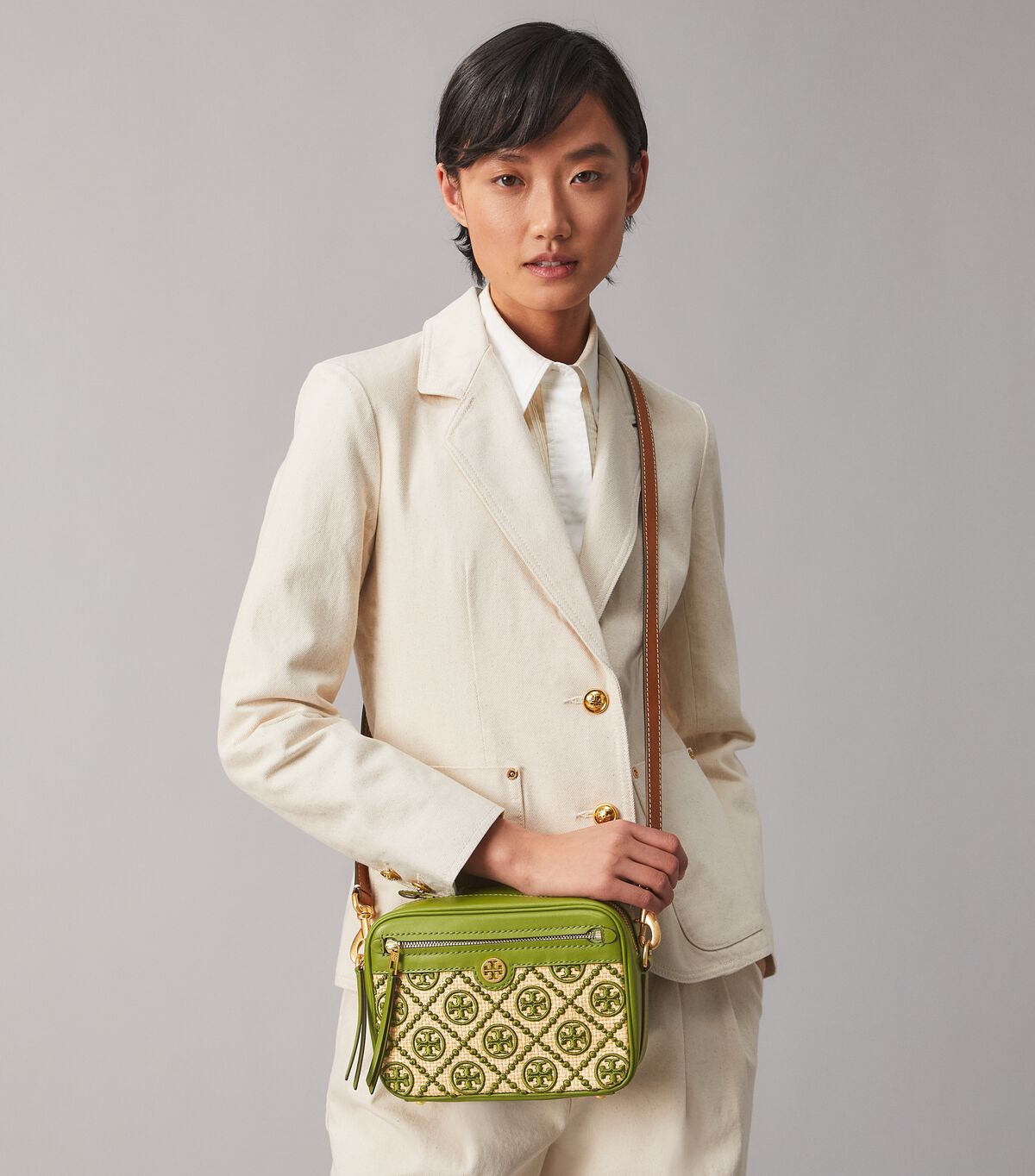Straw Camera Bag 