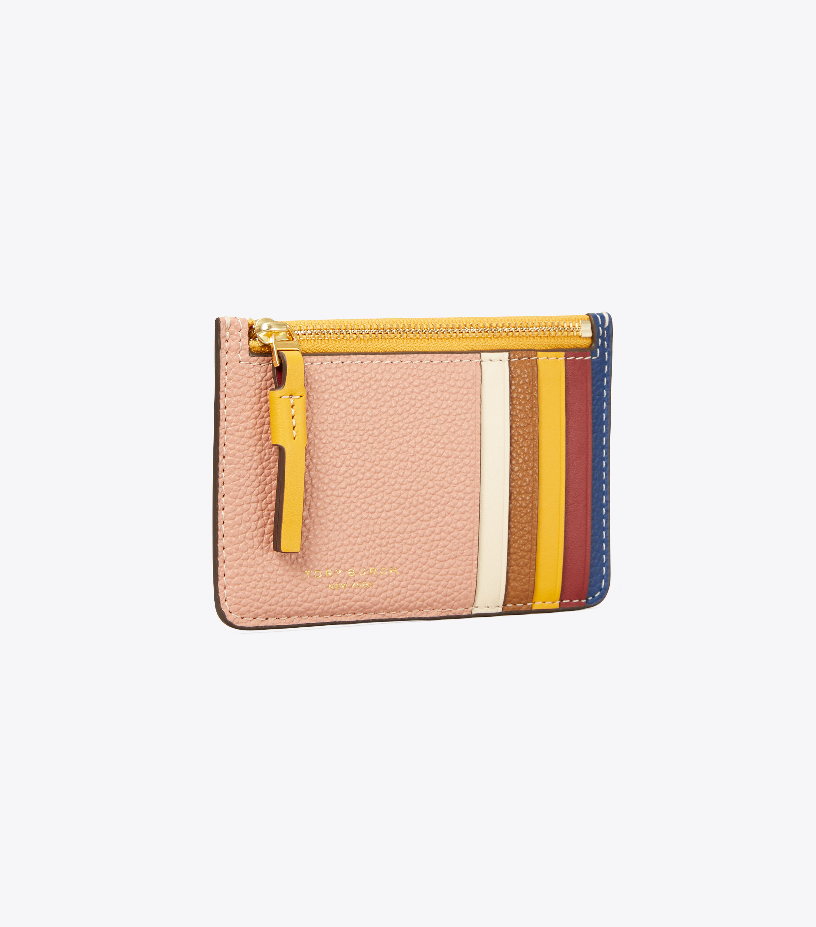 ★ TORY BURCH ★ PERRY TOP-ZIP カードケース Perry Color-Block Top-Zip Card Case, Pink | Tory Burch KW