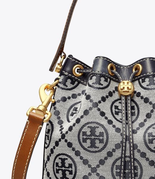 tory burch t monogram bucket bag