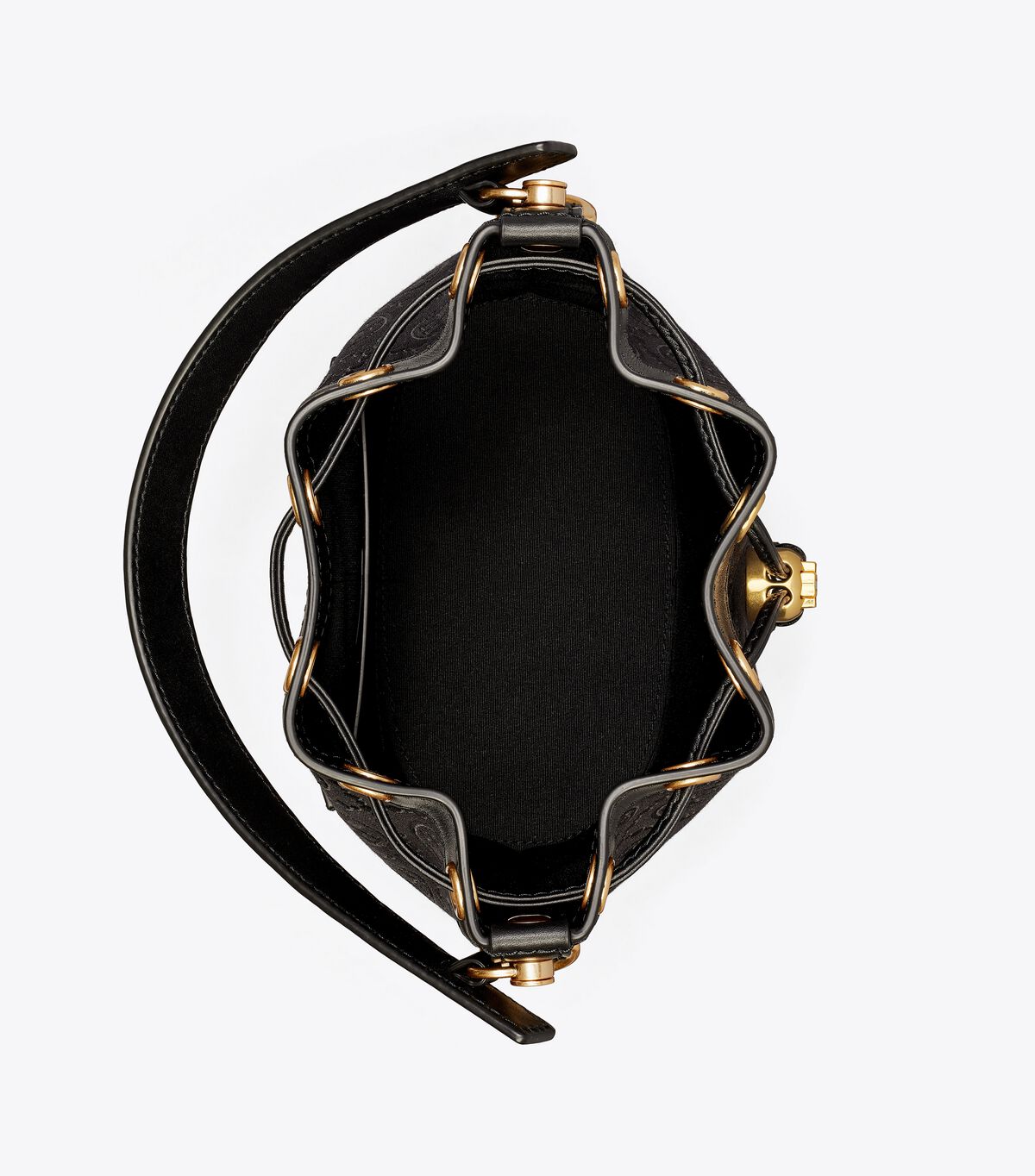 tory burch t monogram bucket bag