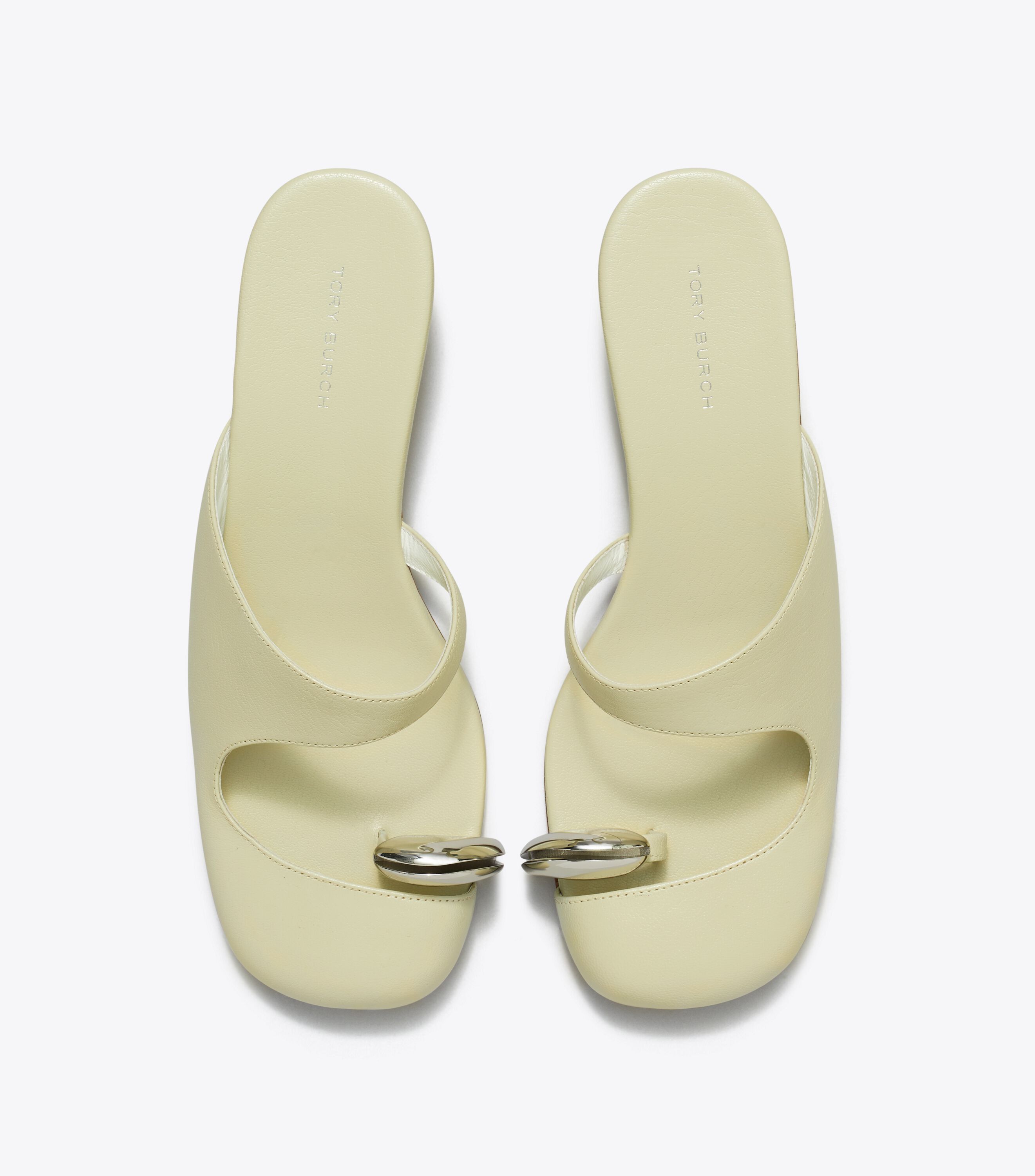 Pierced Mule Wedge, Khaki Sage | Tory Burch KW
