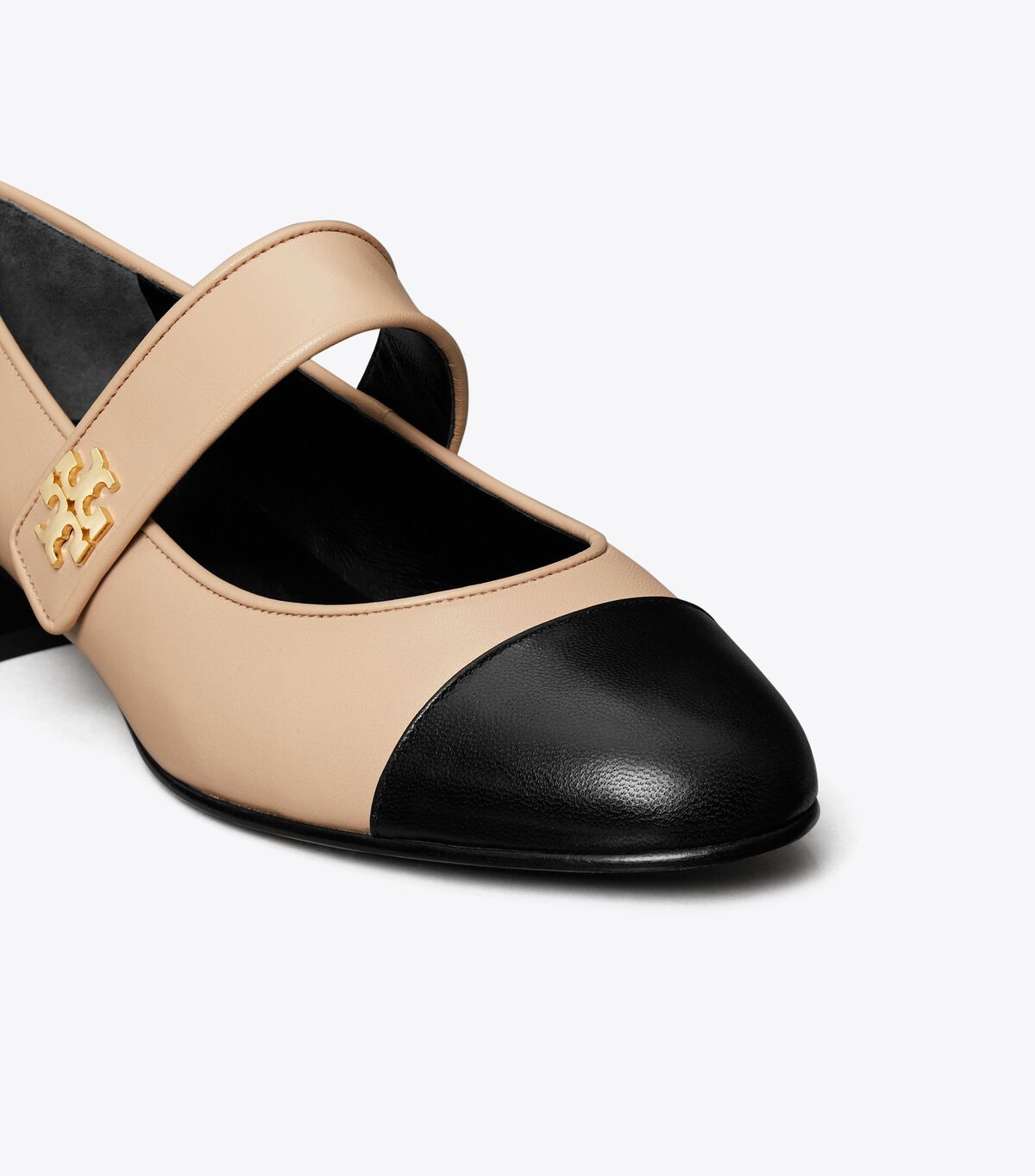 tory burch cap toe mary jane heeled ballet