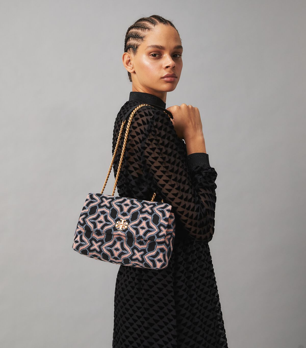 tory burch kira jacquard small convertible shoulder bag